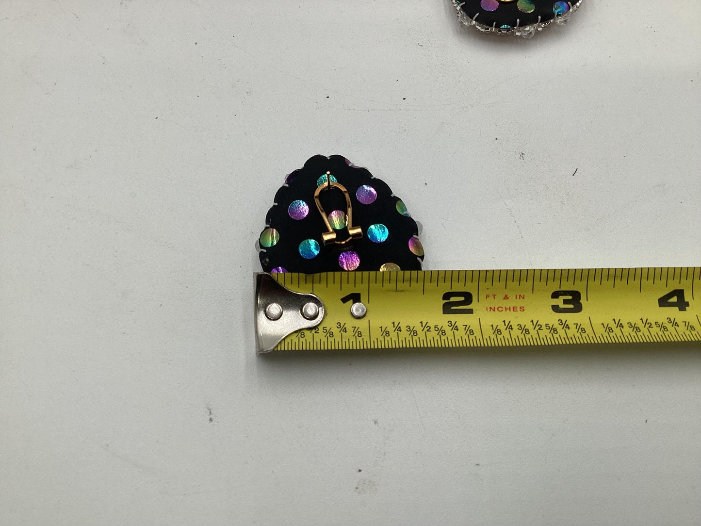 Hand Beaded Resin Flower Center Earrings: Anishinaabe/Ojibwe Beadwork