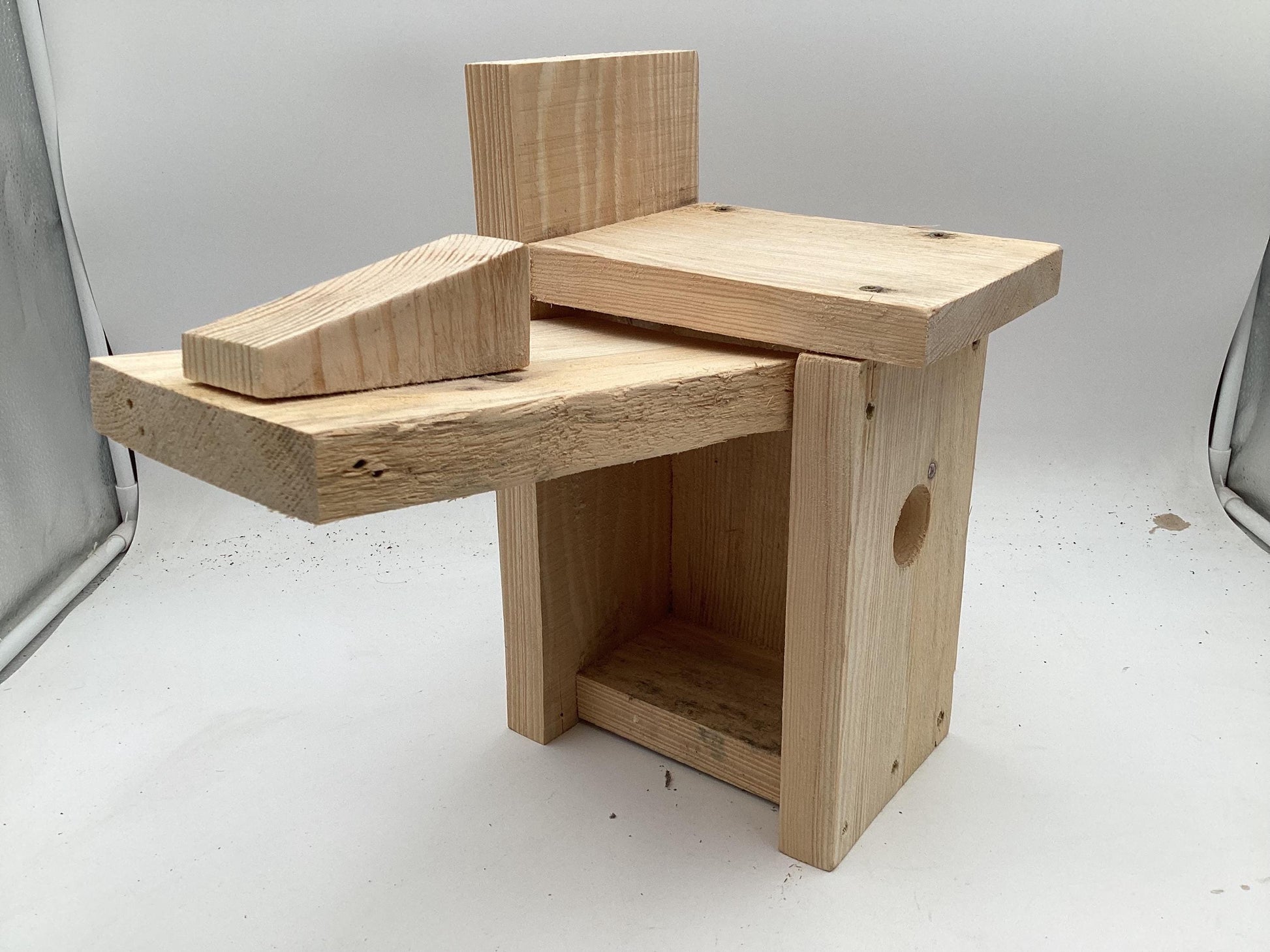 Wooden Bluebird House - Anishinaabe/Ojibwe Artisan