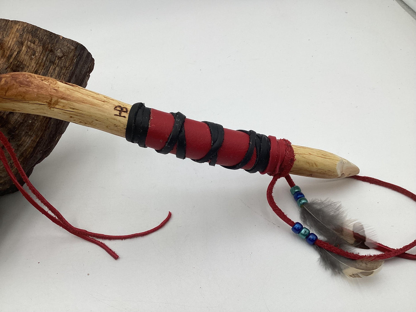 Hand Crafted Turtle Shell Dance Rattle -Ojibwe/Anishinaabe made - Free Shipping