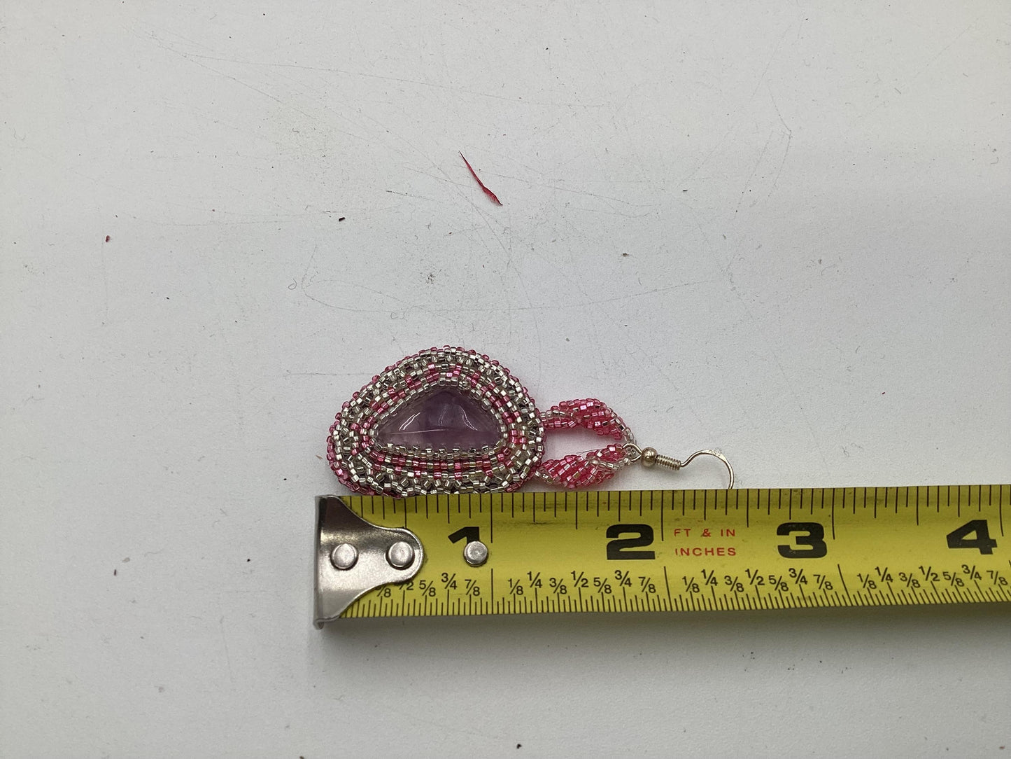 Hand Beaded Earrings: Anishinaabe/Ojibwe Beadwork, Hypoallergenic Hooks