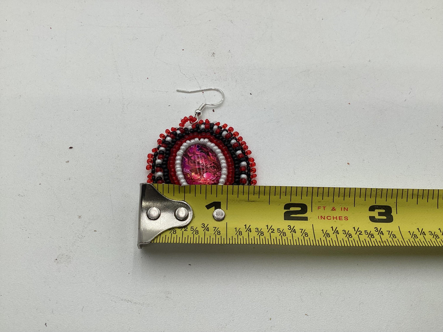 Hand Beaded Earrings: Anishinaabe/Ojibwe Beadwork
