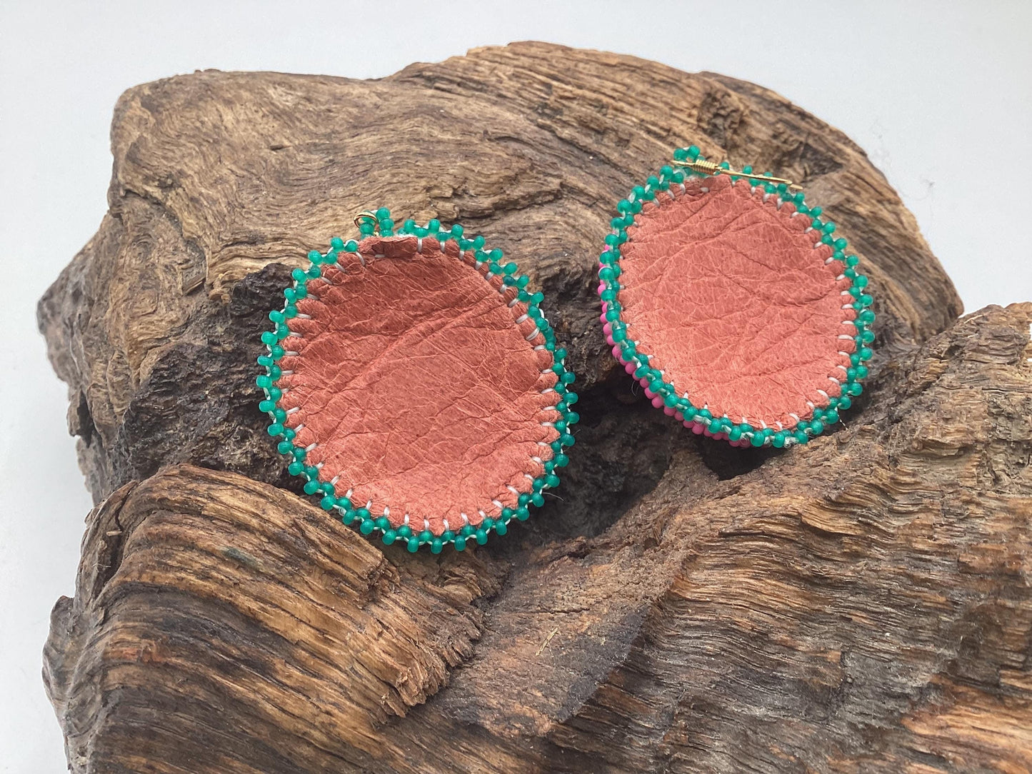 Hand Beaded Earrings: Anishinaabe/Ojibwe Beadwork, Hypoallergenic Hooks