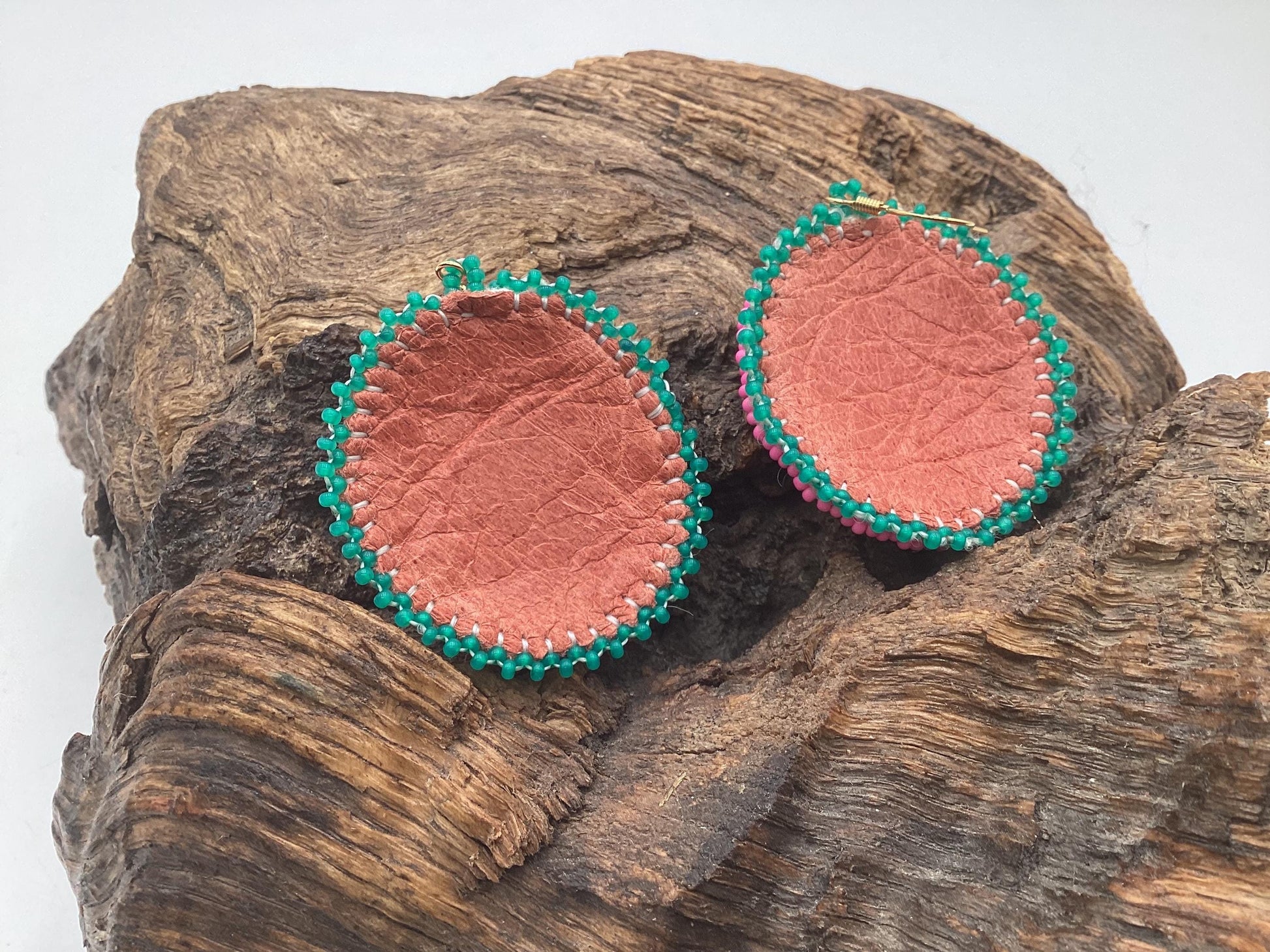 Hand Beaded Earrings: Anishinaabe/Ojibwe Beadwork, Hypoallergenic Hooks