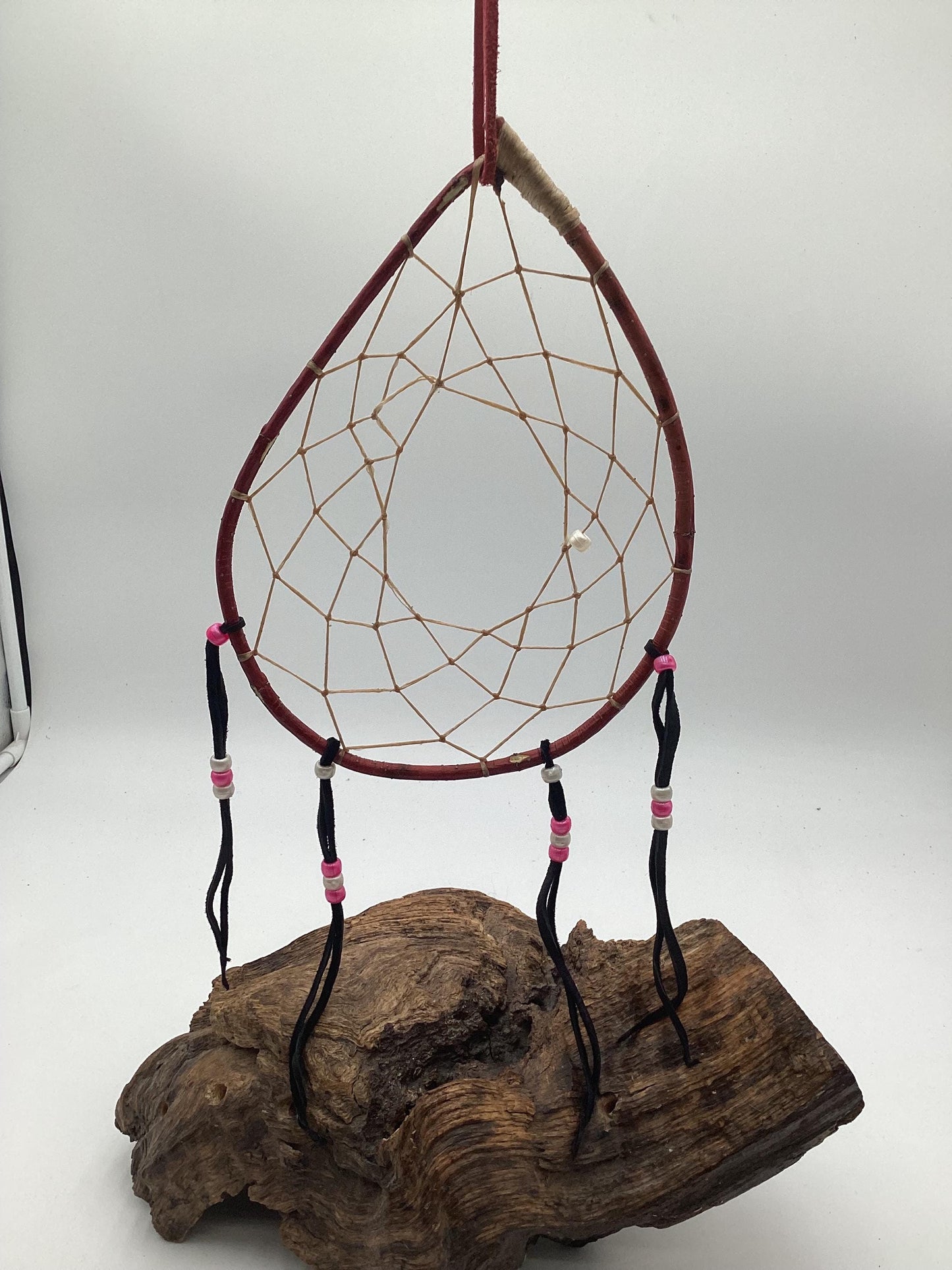 Authentic Handmade Red Willow Dream Catcher - Anishinaabe/Ojibwe