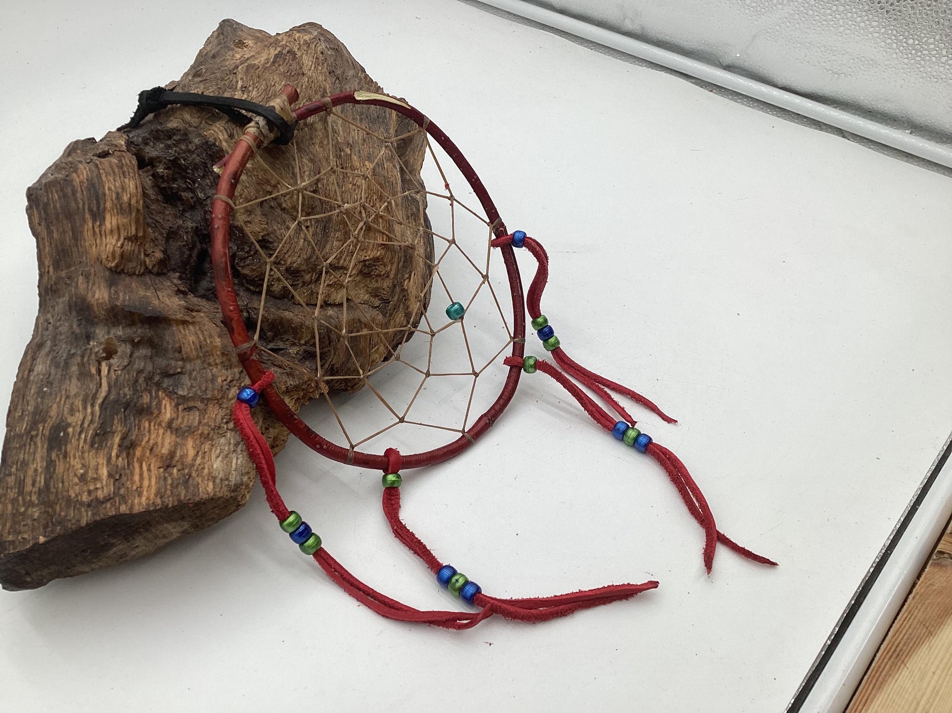 Authentic Handmade Red Willow Dream Catcher - Anishinaabe/Ojibwe