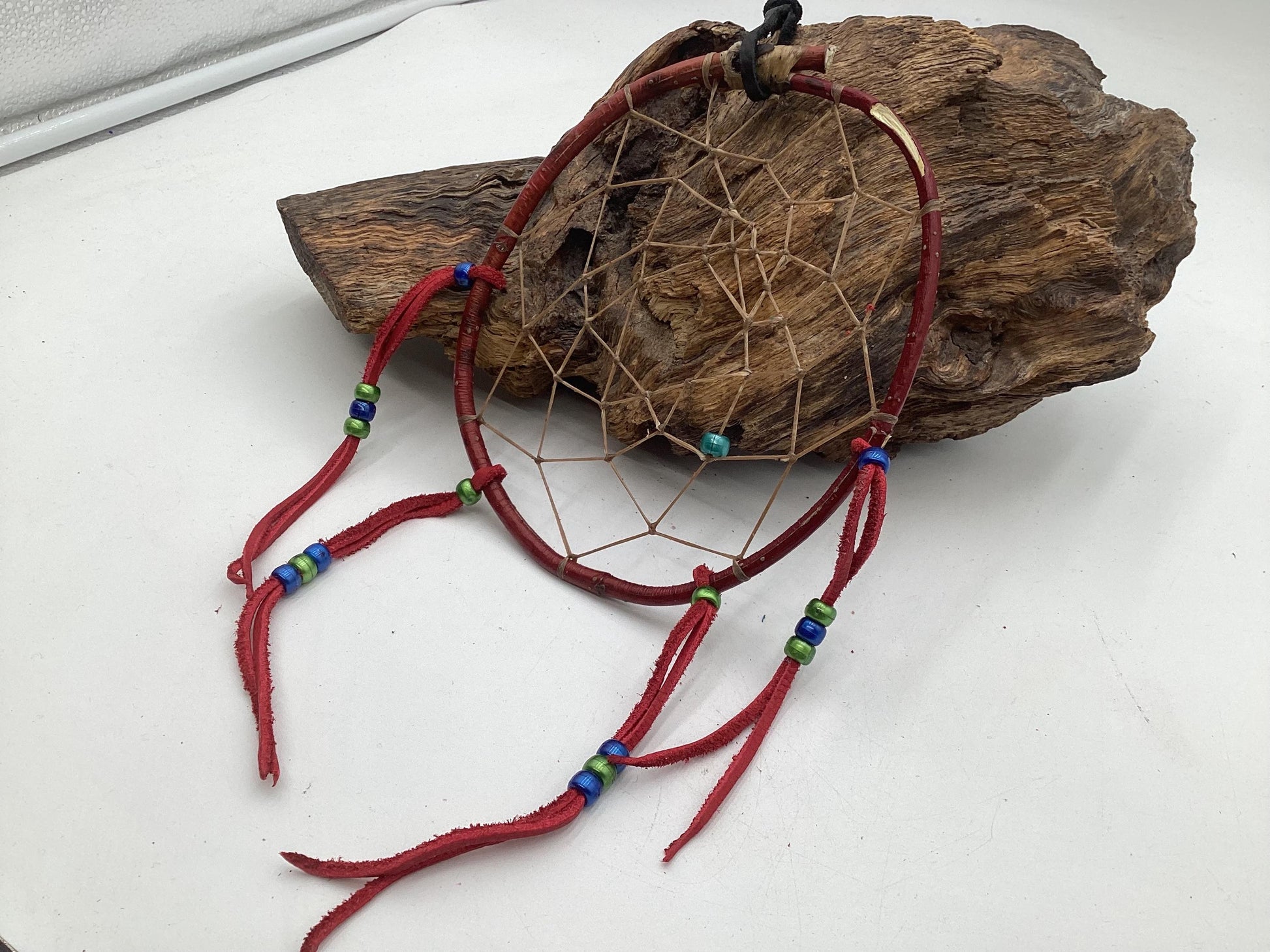 Authentic Handmade Red Willow Dream Catcher - Anishinaabe/Ojibwe