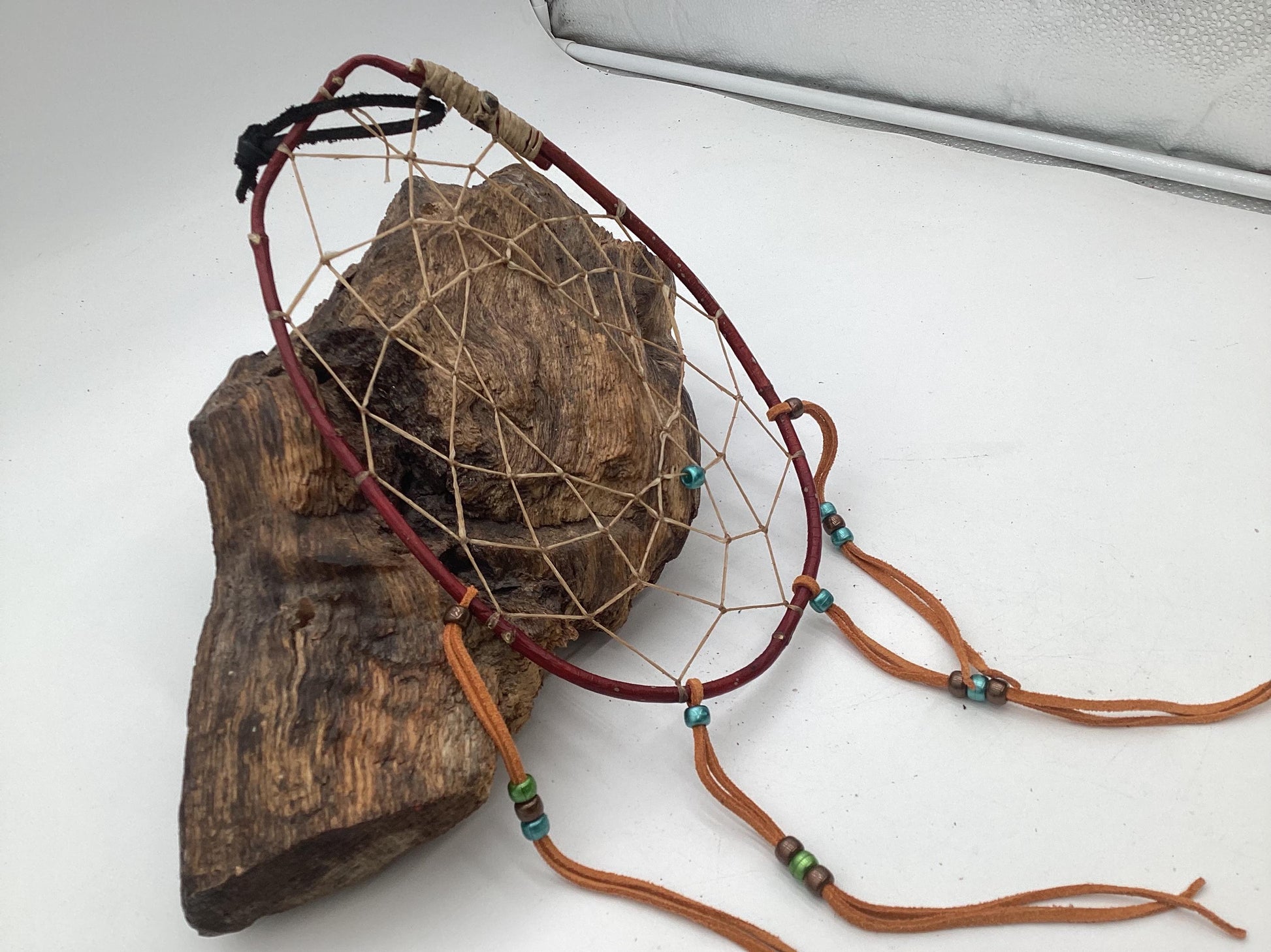 Authentic Handmade Red Willow Dream Catcher - Anishinaabe/Ojibwe