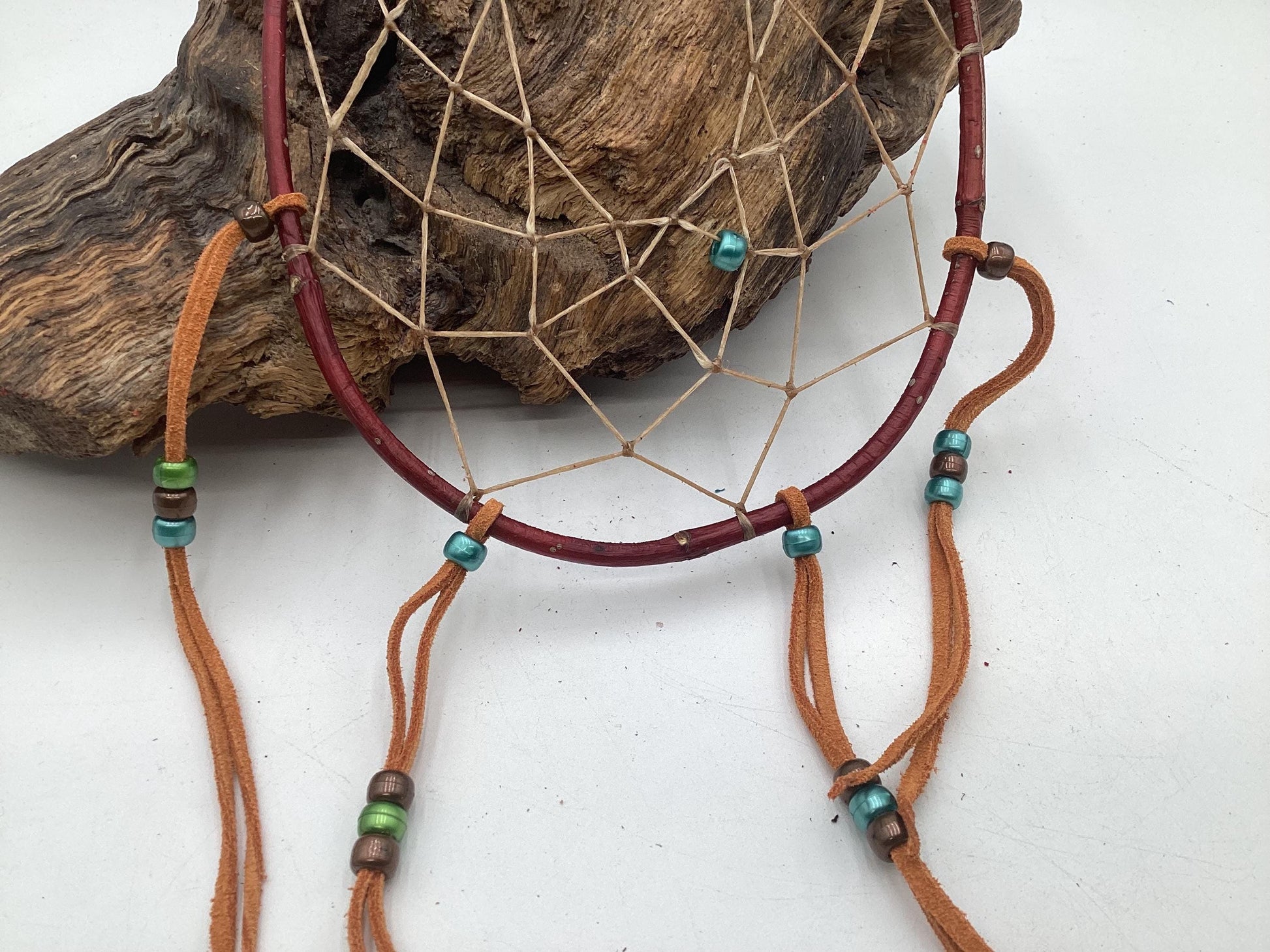 Authentic Handmade Red Willow Dream Catcher - Anishinaabe/Ojibwe