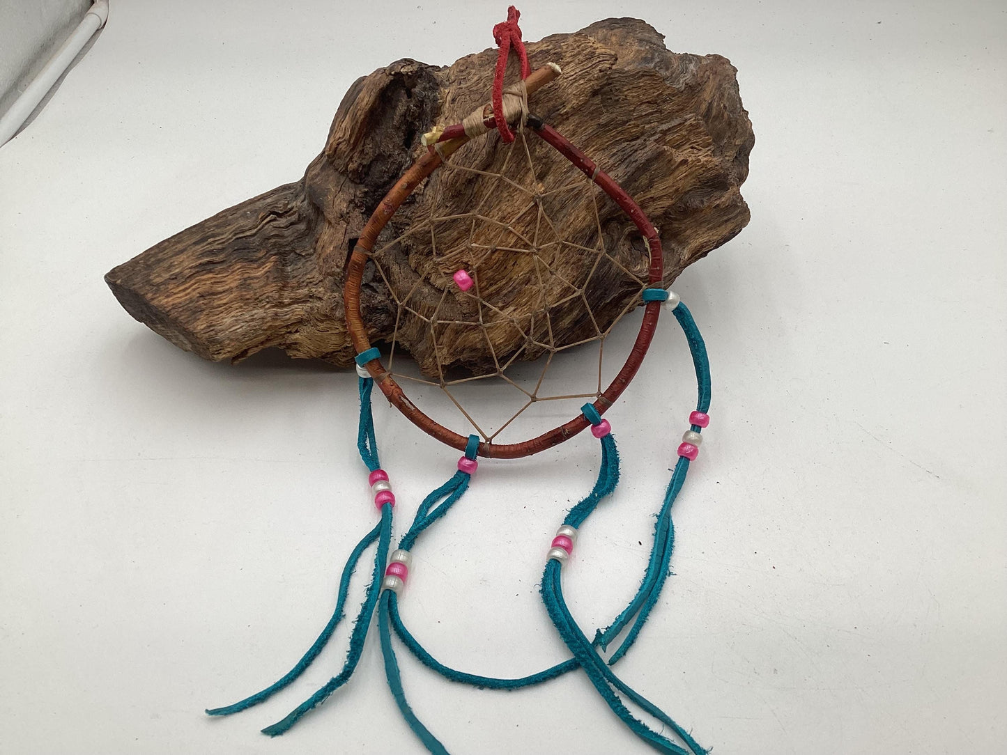 Authentic Handmade Red Willow Dream Catcher - Anishinaabe/Ojibwe