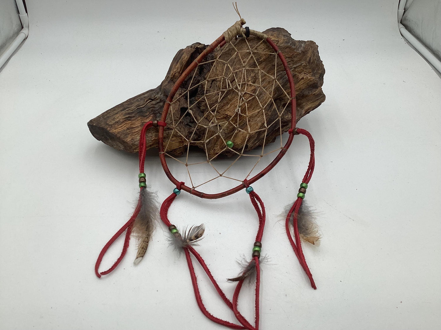 Authentic Handmade Red Willow Dream Catcher - Anishinaabe/Ojibwe
