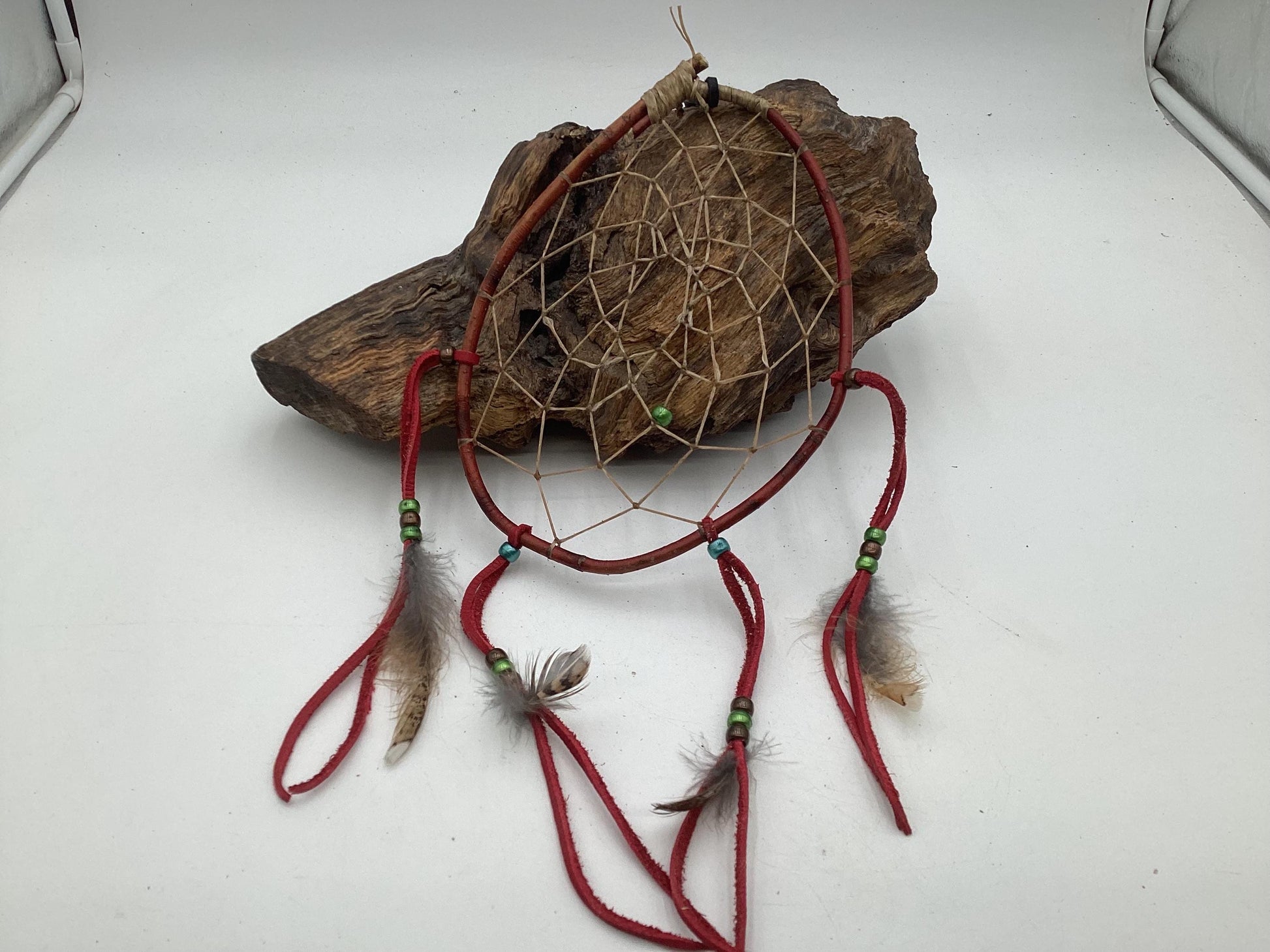 Authentic Handmade Red Willow Dream Catcher - Anishinaabe/Ojibwe