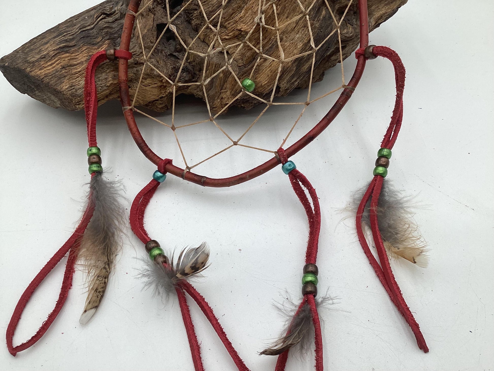 Authentic Handmade Red Willow Dream Catcher - Anishinaabe/Ojibwe