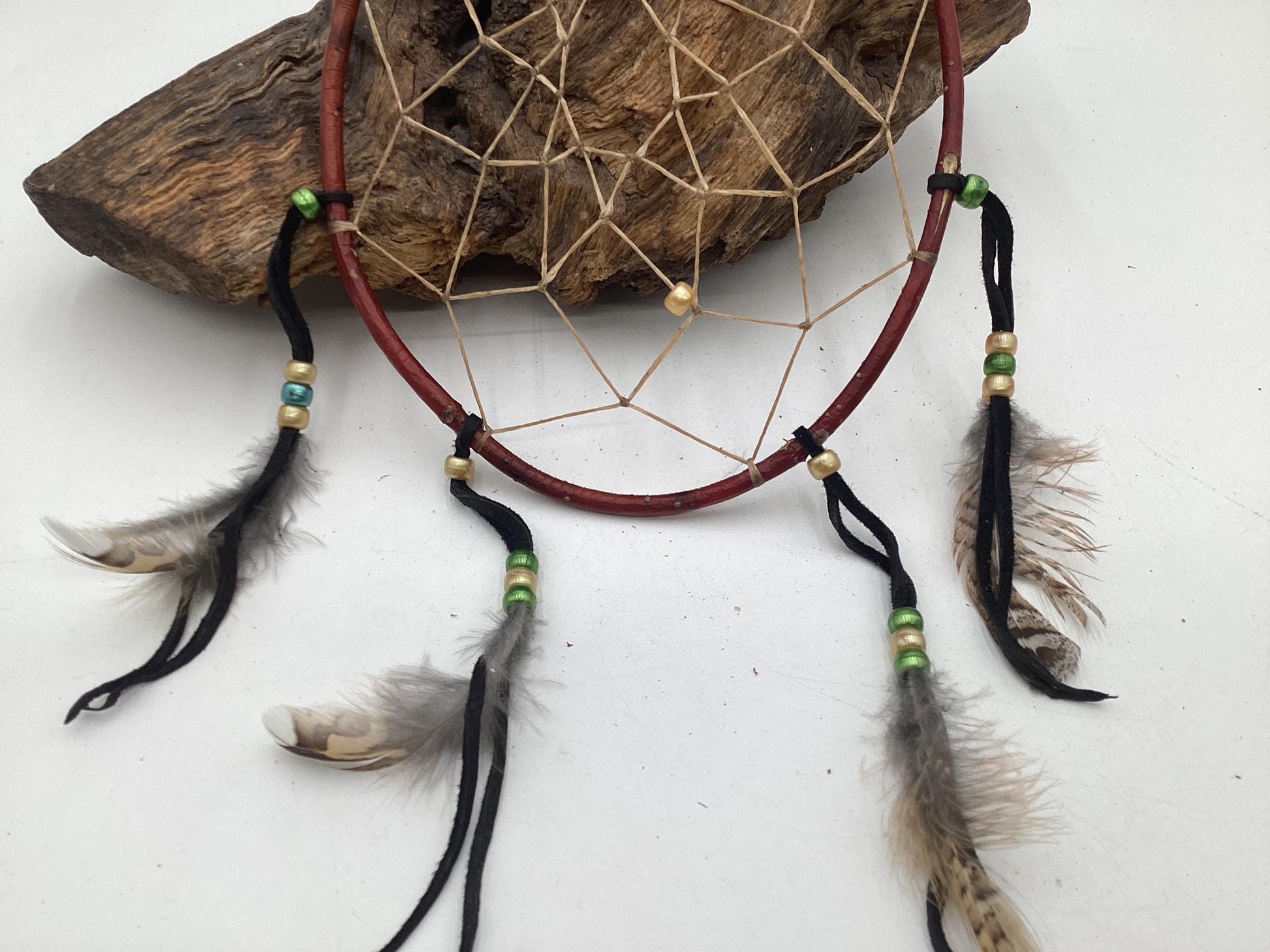 Authentic Handmade Red Willow Dream Catcher - Anishinaabe/Ojibwe