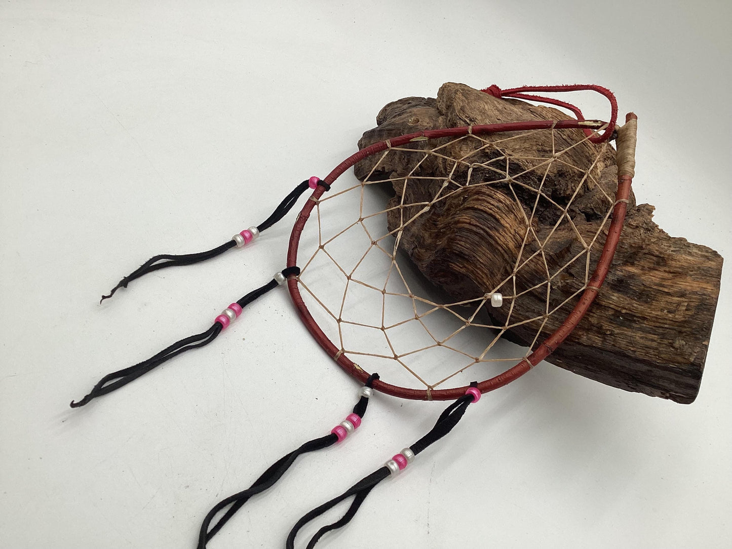 Authentic Handmade Red Willow Dream Catcher - Anishinaabe/Ojibwe