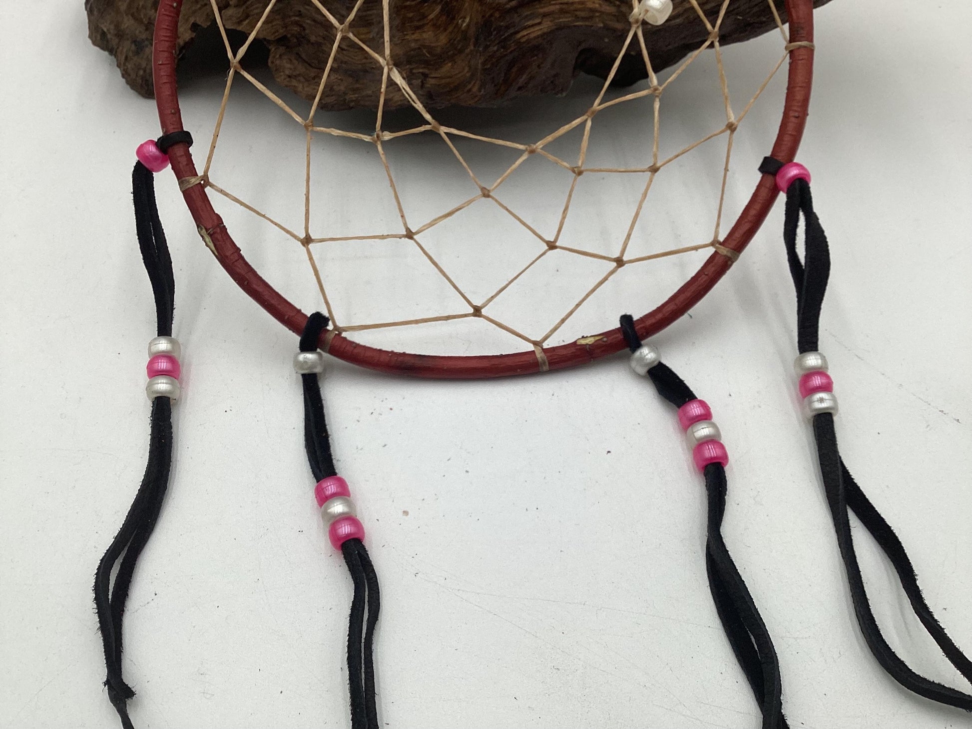 Authentic Handmade Red Willow Dream Catcher - Anishinaabe/Ojibwe