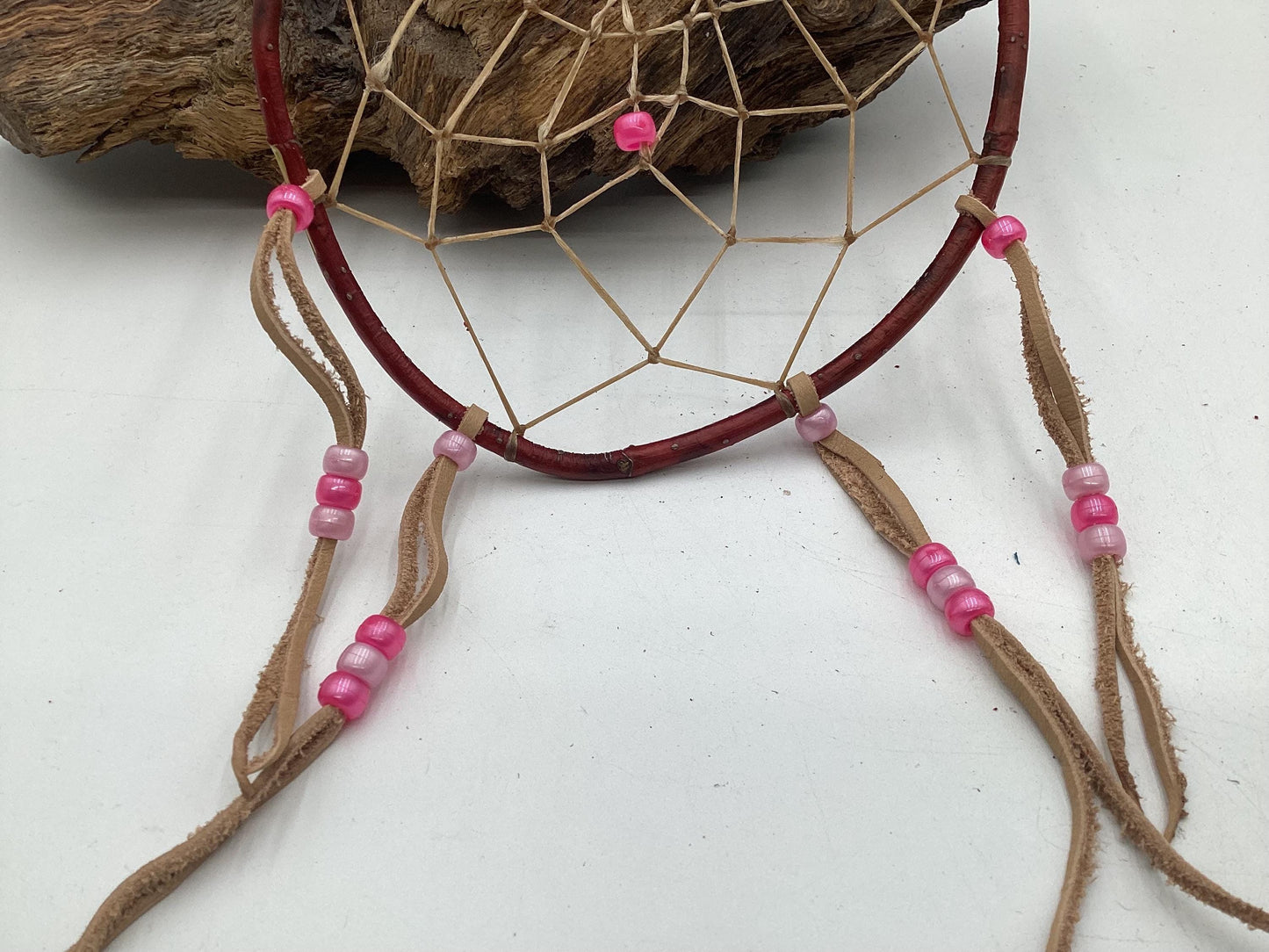 Authentic Handmade Red Willow Dream Catcher - Anishinaabe/Ojibwe