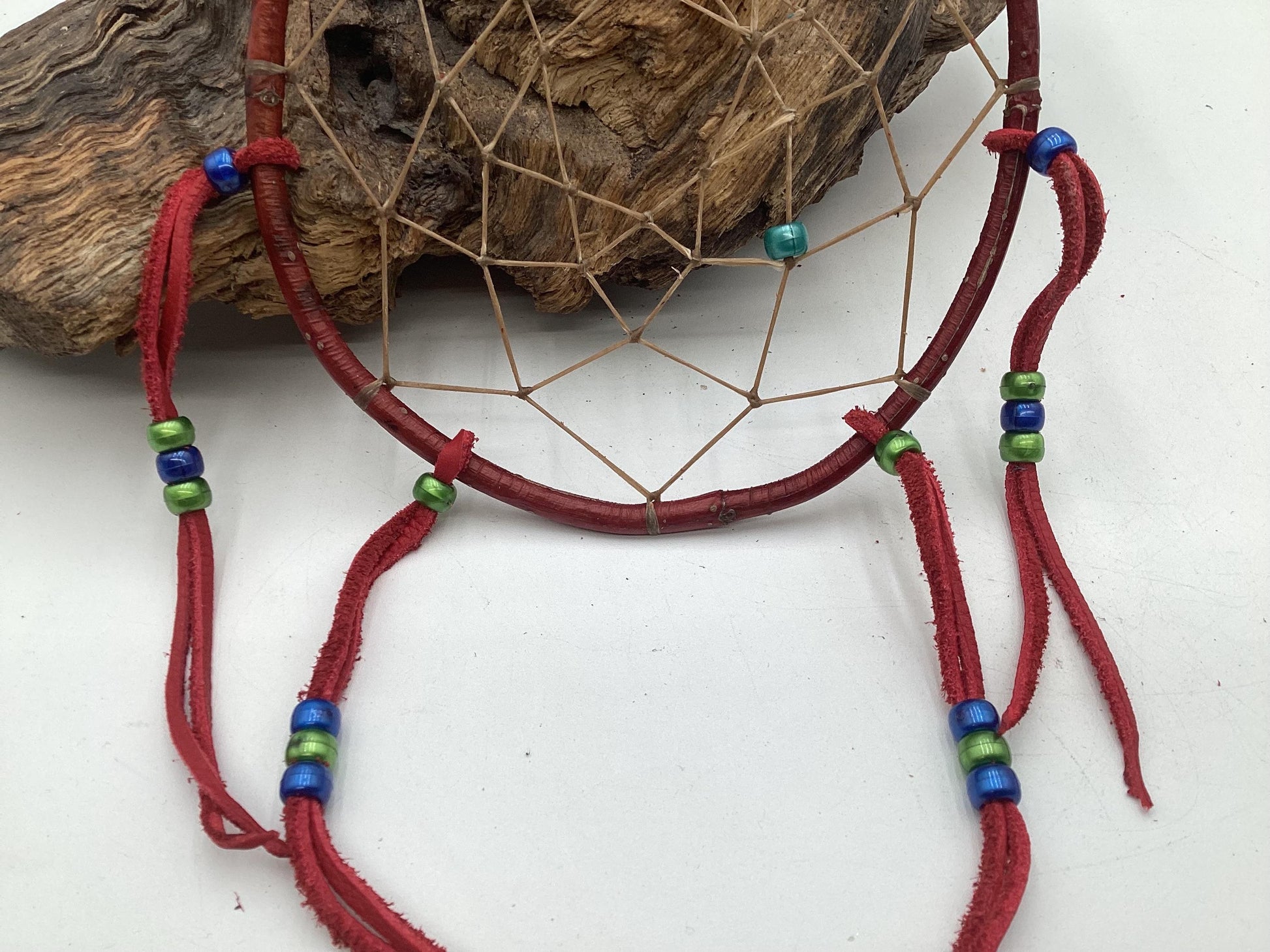 Authentic Handmade Red Willow Dream Catcher - Anishinaabe/Ojibwe
