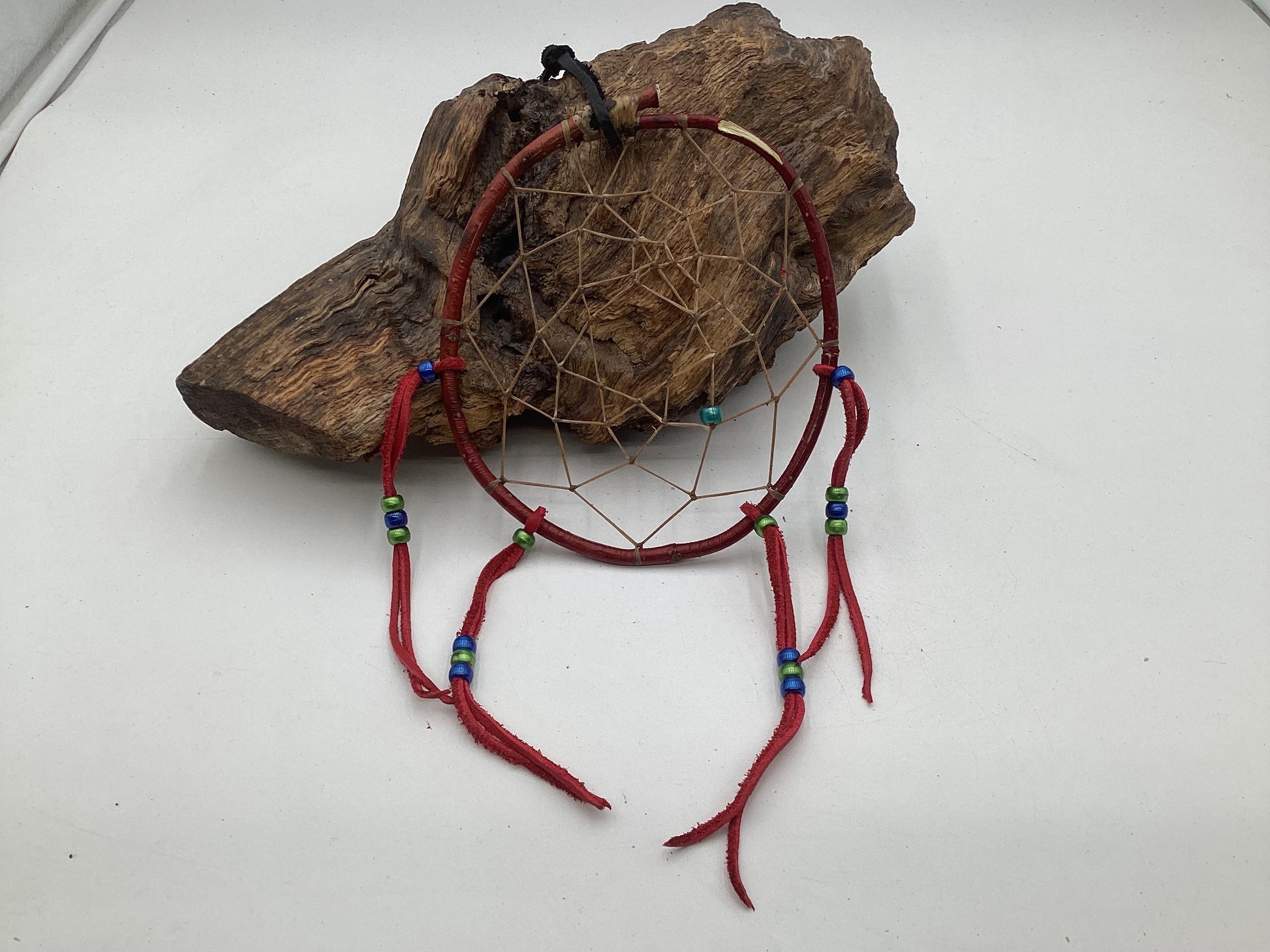 Authentic Handmade Red Willow Dream Catcher - Anishinaabe/Ojibwe