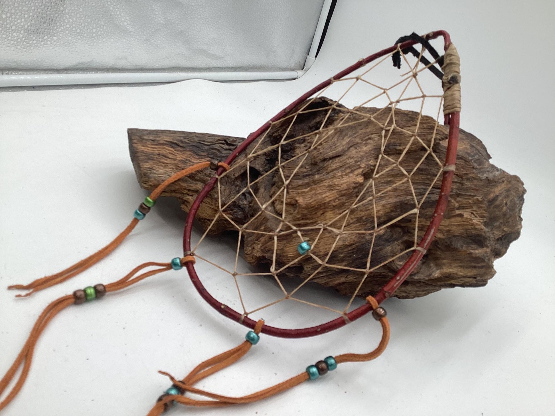 Authentic Handmade Red Willow Dream Catcher - Anishinaabe/Ojibwe