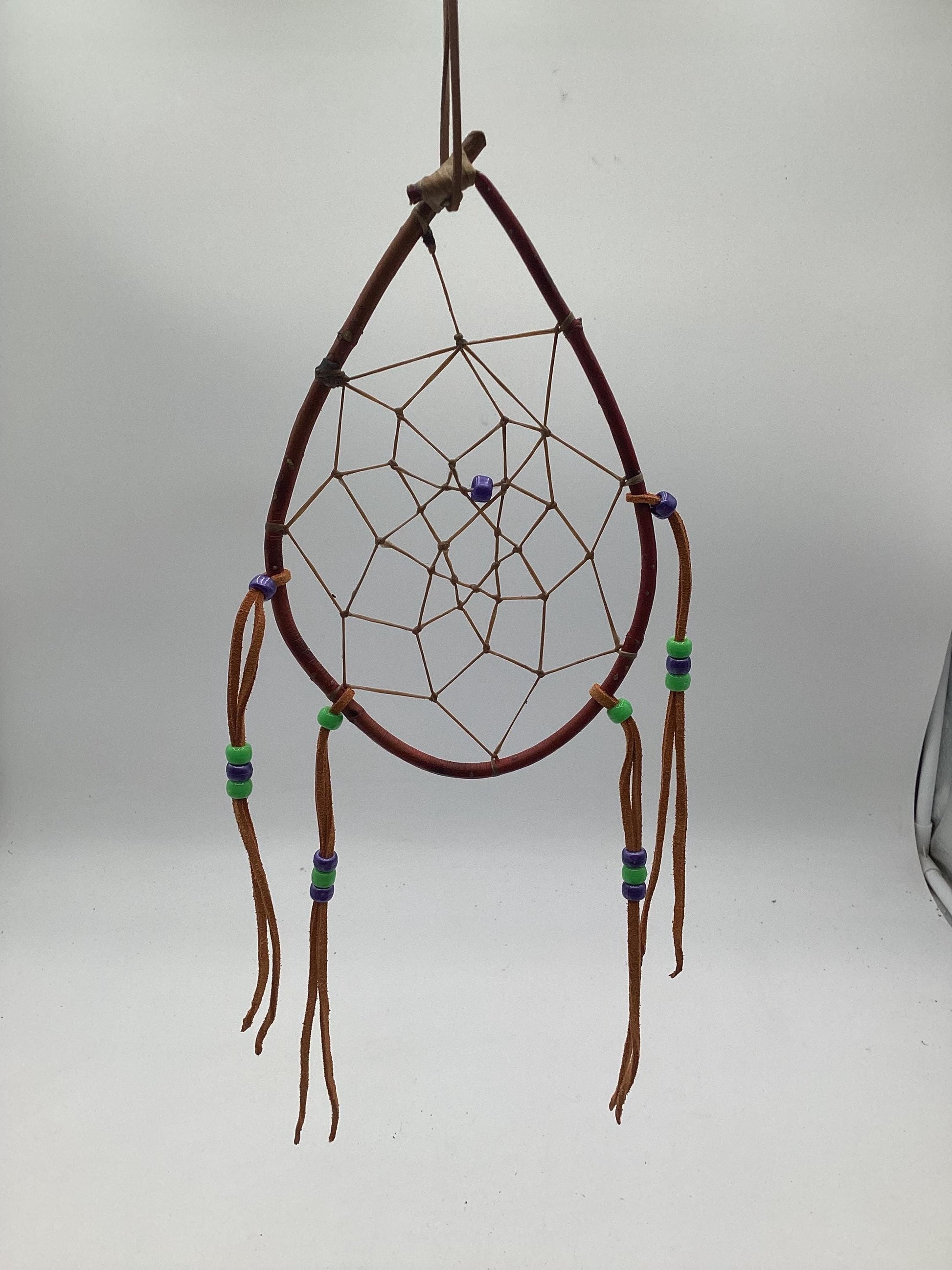 Authentic Handmade Red Willow Dream Catcher - Anishinaabe/Ojibwe