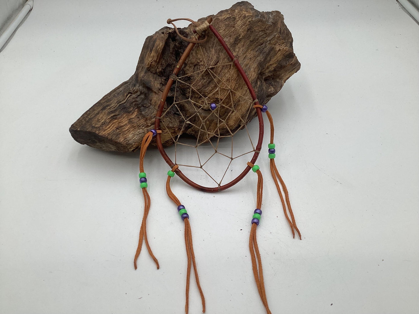 Authentic Handmade Red Willow Dream Catcher - Anishinaabe/Ojibwe