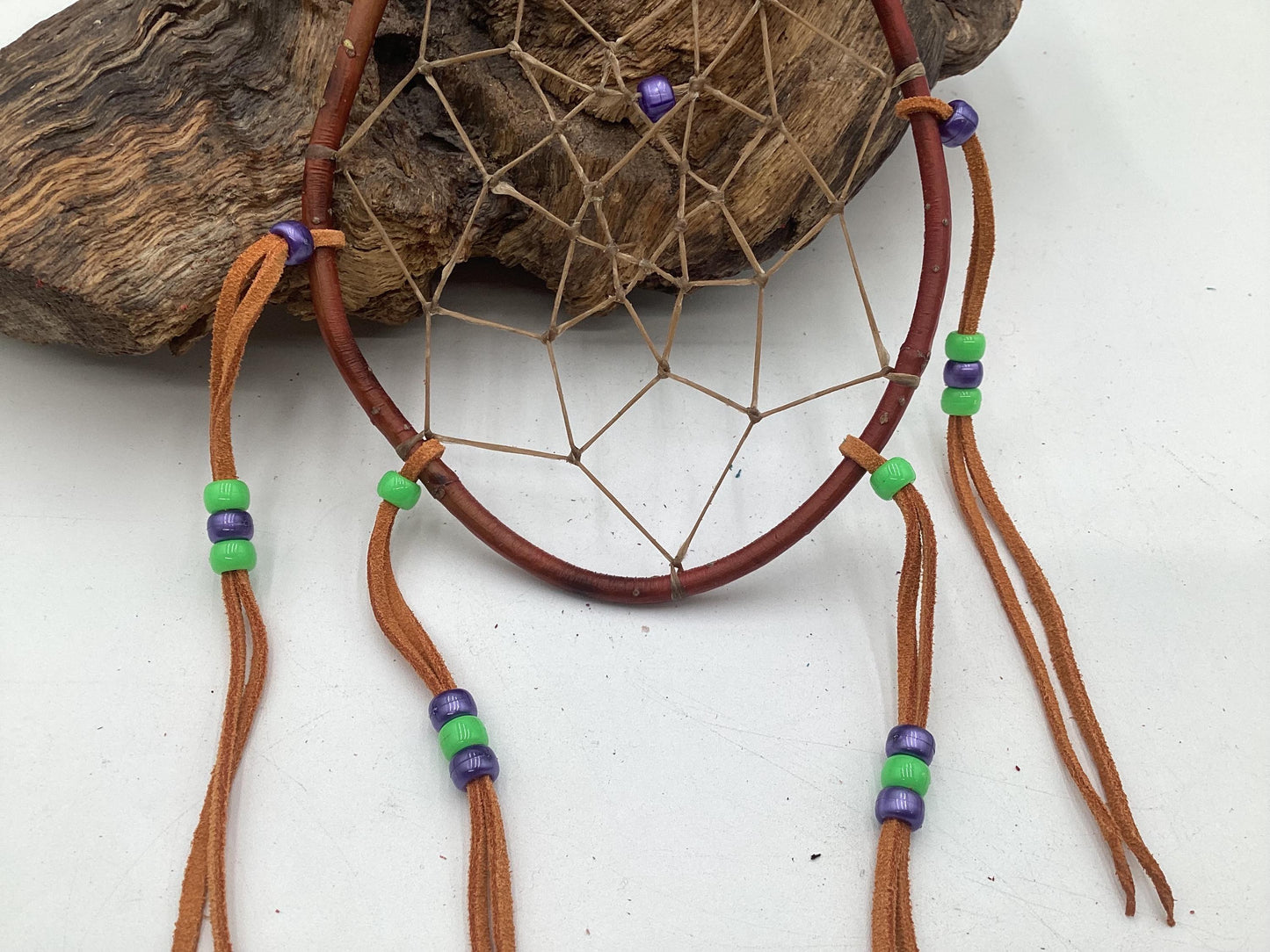 Authentic Handmade Red Willow Dream Catcher - Anishinaabe/Ojibwe
