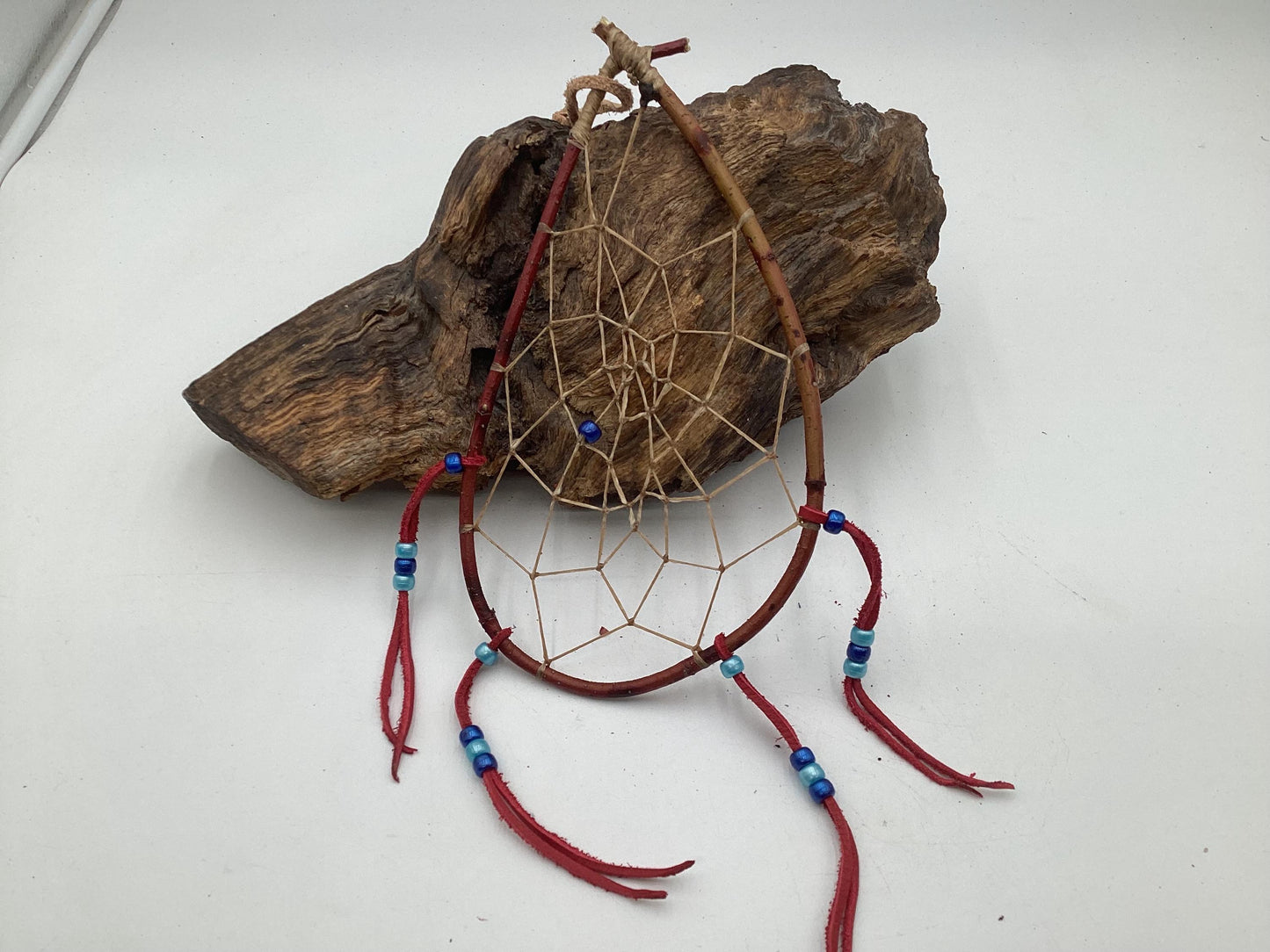 Authentic Handmade Red Willow Dream Catcher - Anishinaabe/Ojibwe