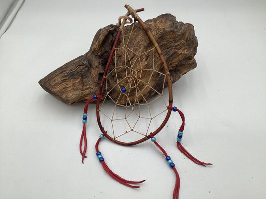 Authentic Handmade Red Willow Dream Catcher - Anishinaabe/Ojibwe