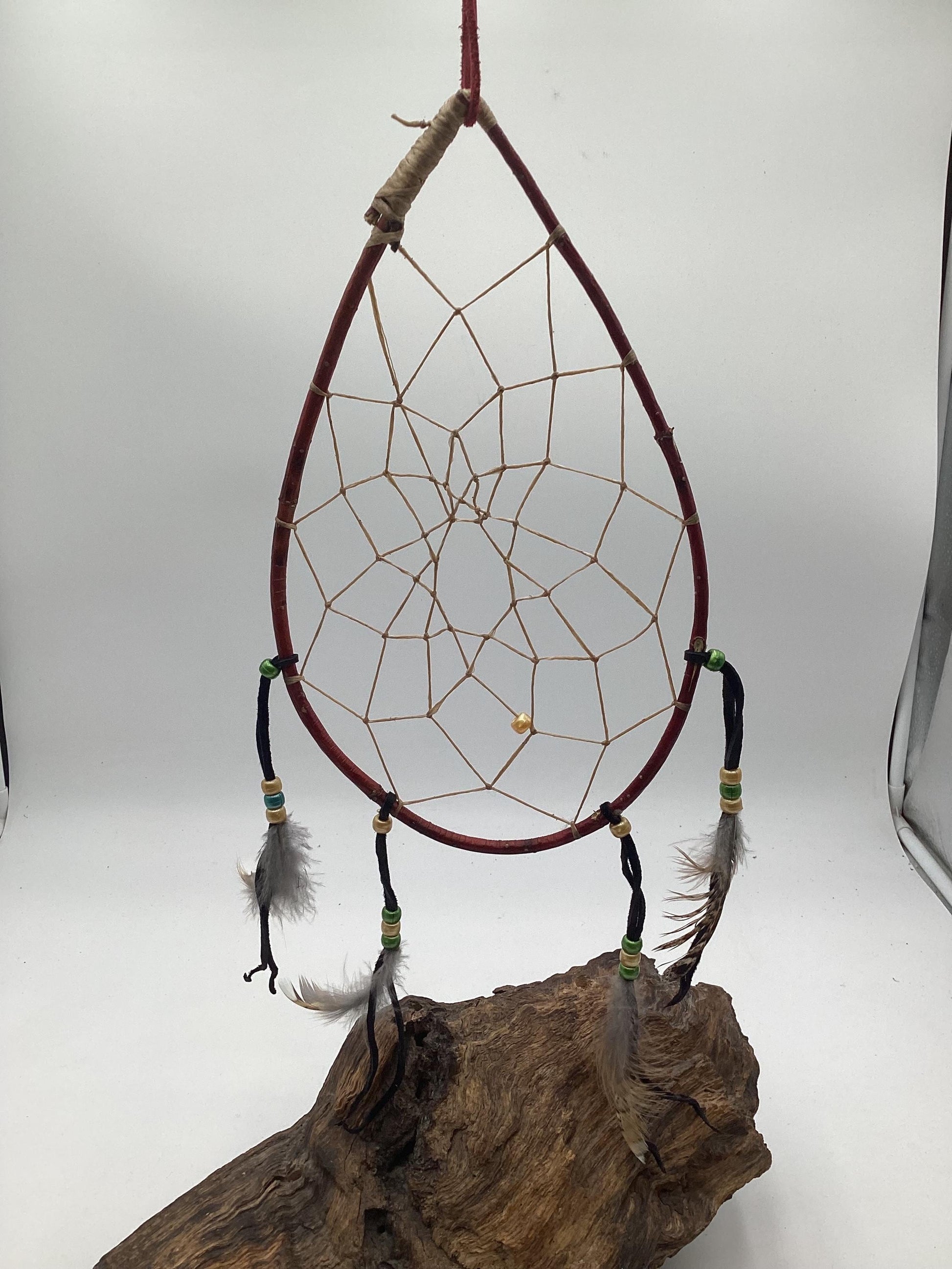 Authentic Handmade Red Willow Dream Catcher - Anishinaabe/Ojibwe
