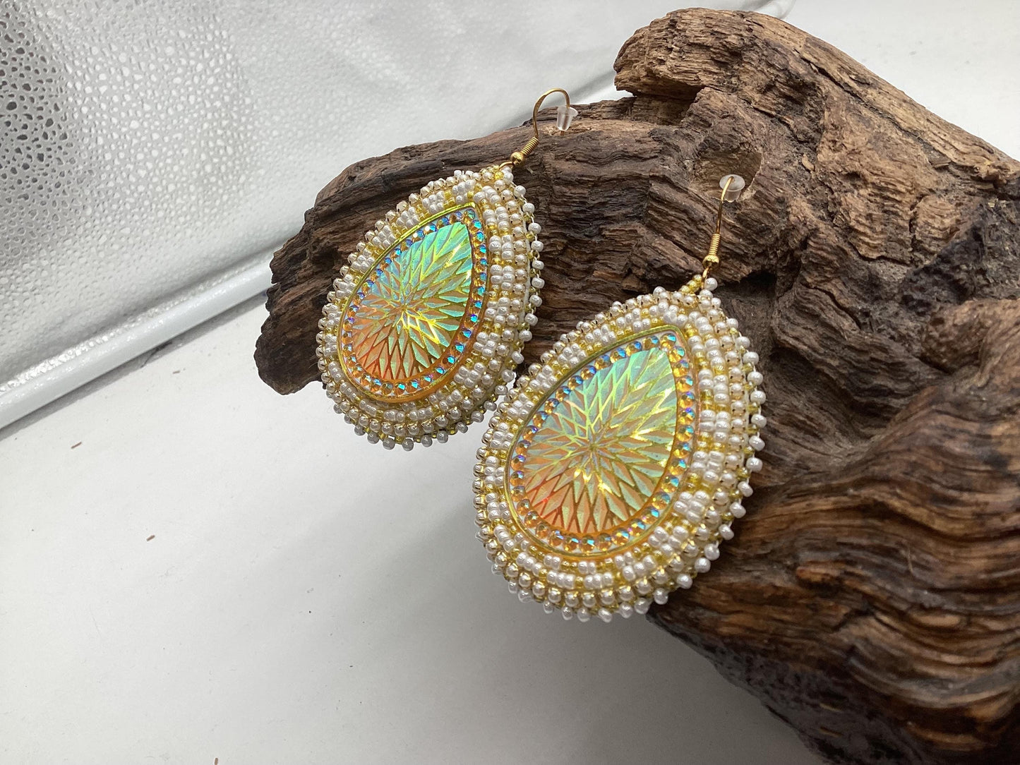 Hand Beaded Earrings - Authentic Ojibwe Beadwork