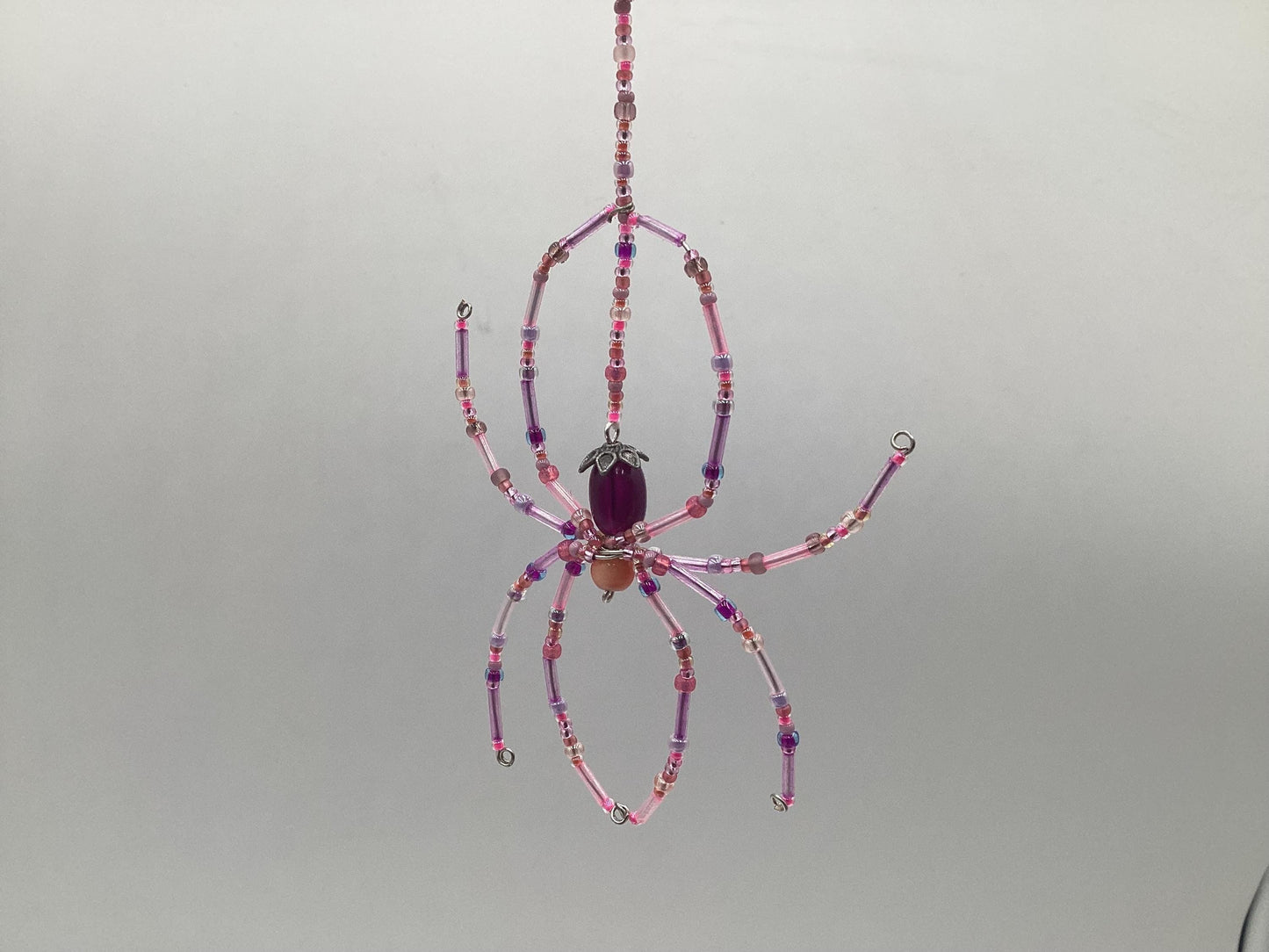 Hand Beaded Spider Web Dreamcatcher - Authentic Anishinaabe/Ojibwe Beadwork - Free Shipping