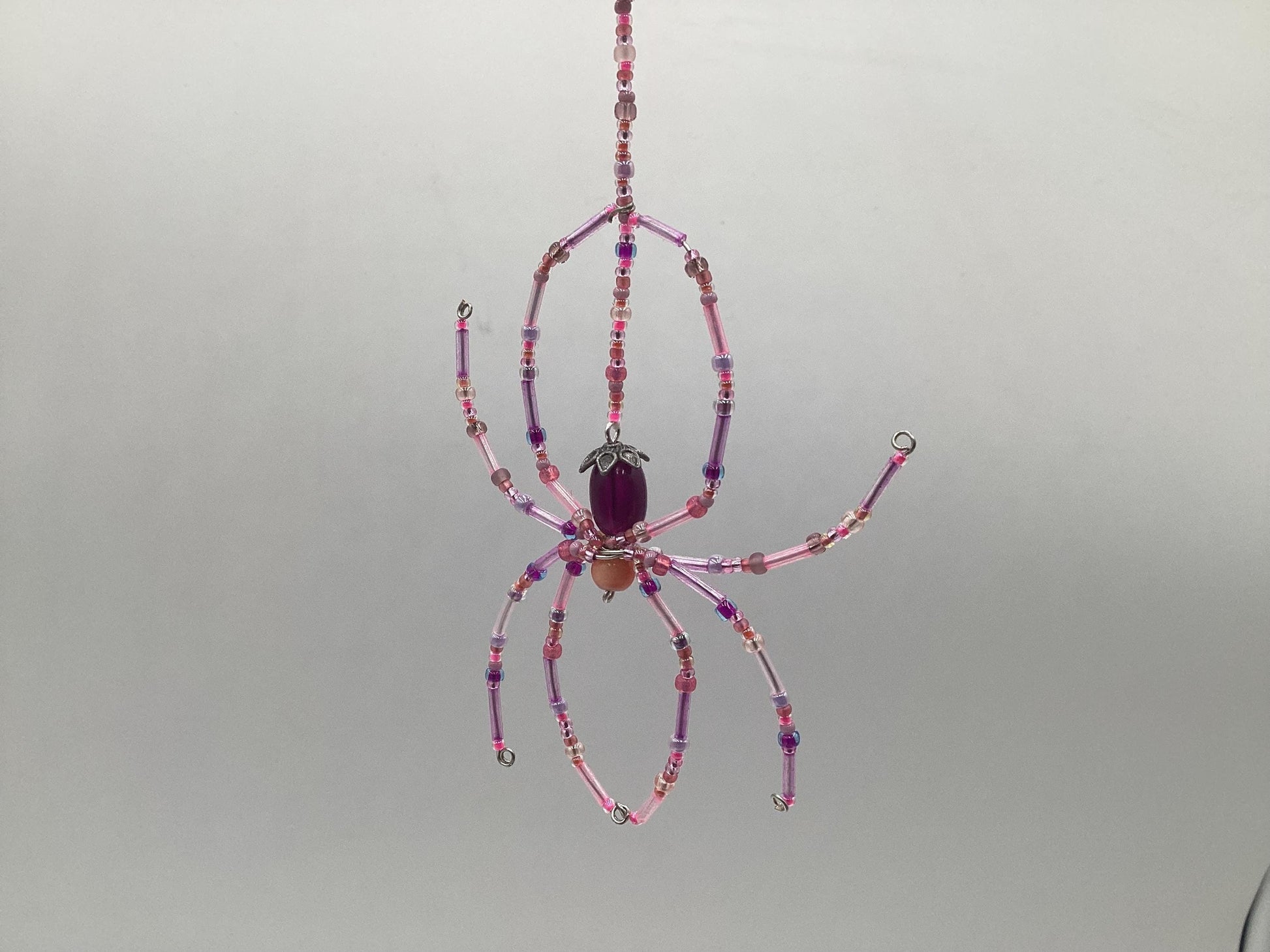 Hand Beaded Spider Web Dreamcatcher - Authentic Anishinaabe/Ojibwe Beadwork - Free Shipping