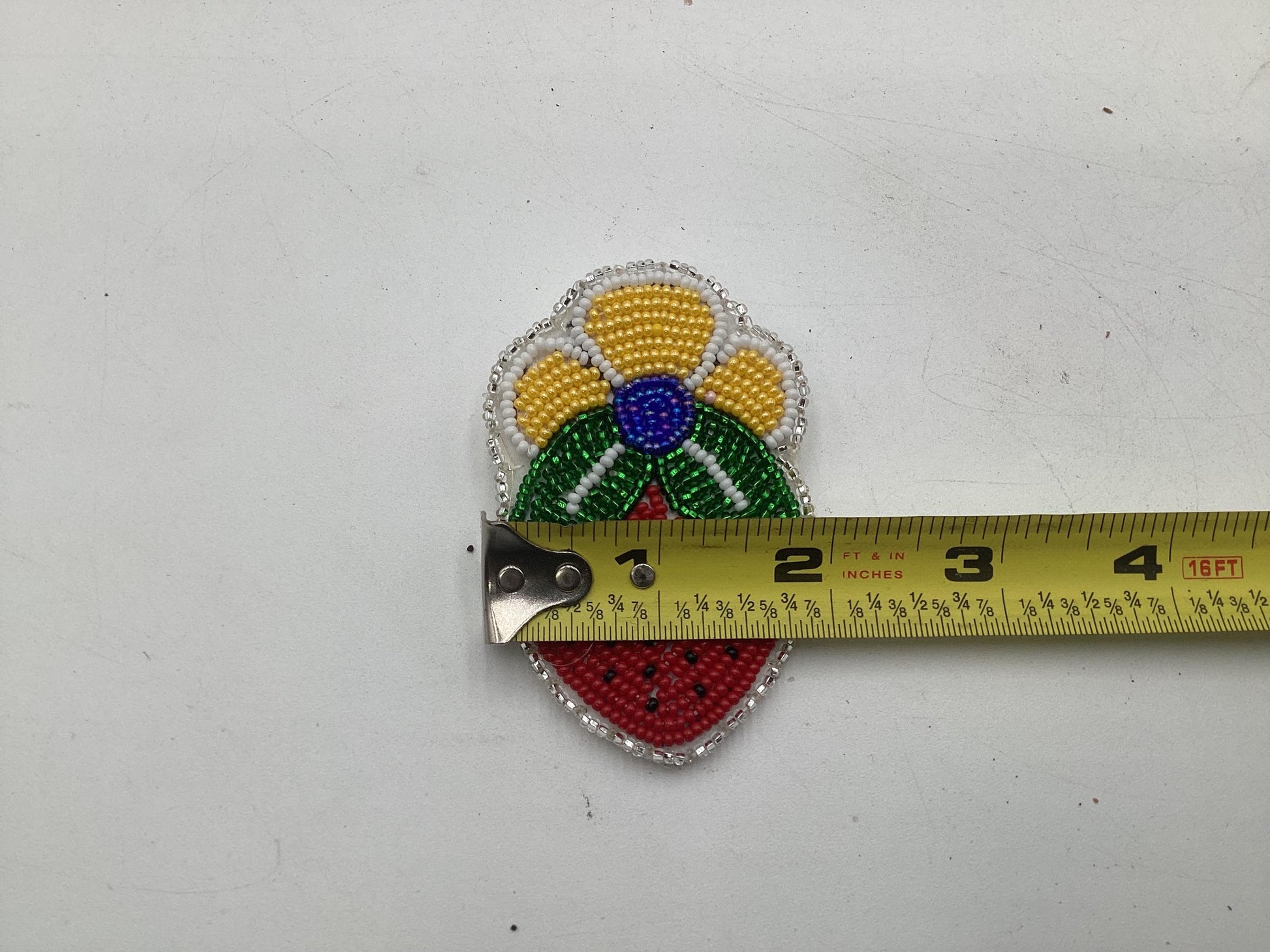 Hand Beaded Strawberry Earrings – Authentic Anishinaabe/Ojibwe Beadwork