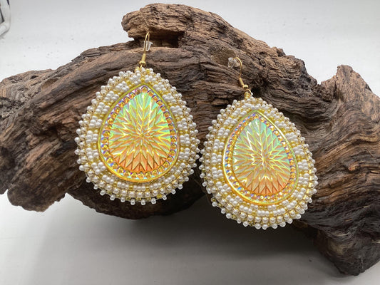 Hand Beaded Earrings - Authentic Ojibwe Beadwork