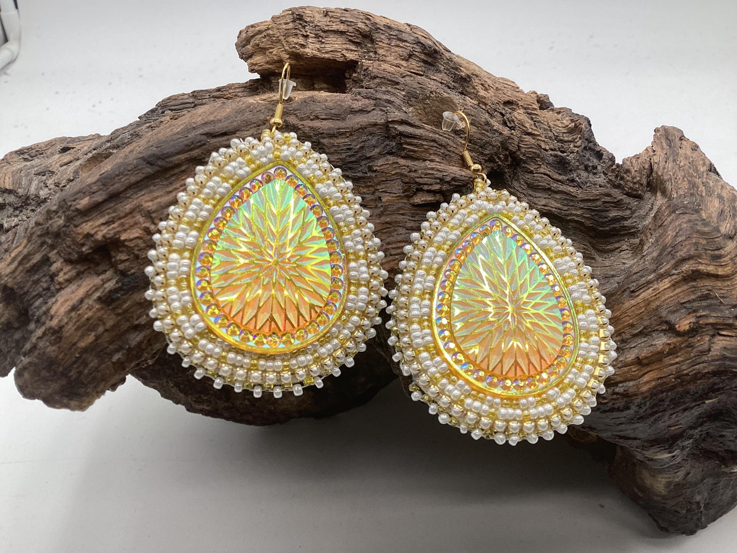 Hand Beaded Earrings - Authentic Ojibwe Beadwork