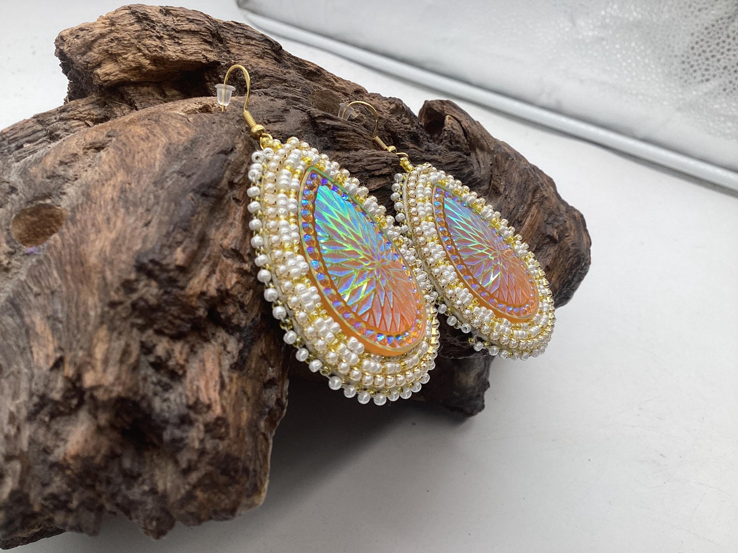 Hand Beaded Earrings - Authentic Ojibwe Beadwork