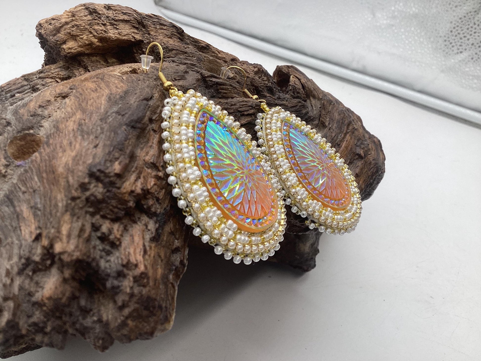 Hand Beaded Earrings - Authentic Ojibwe Beadwork