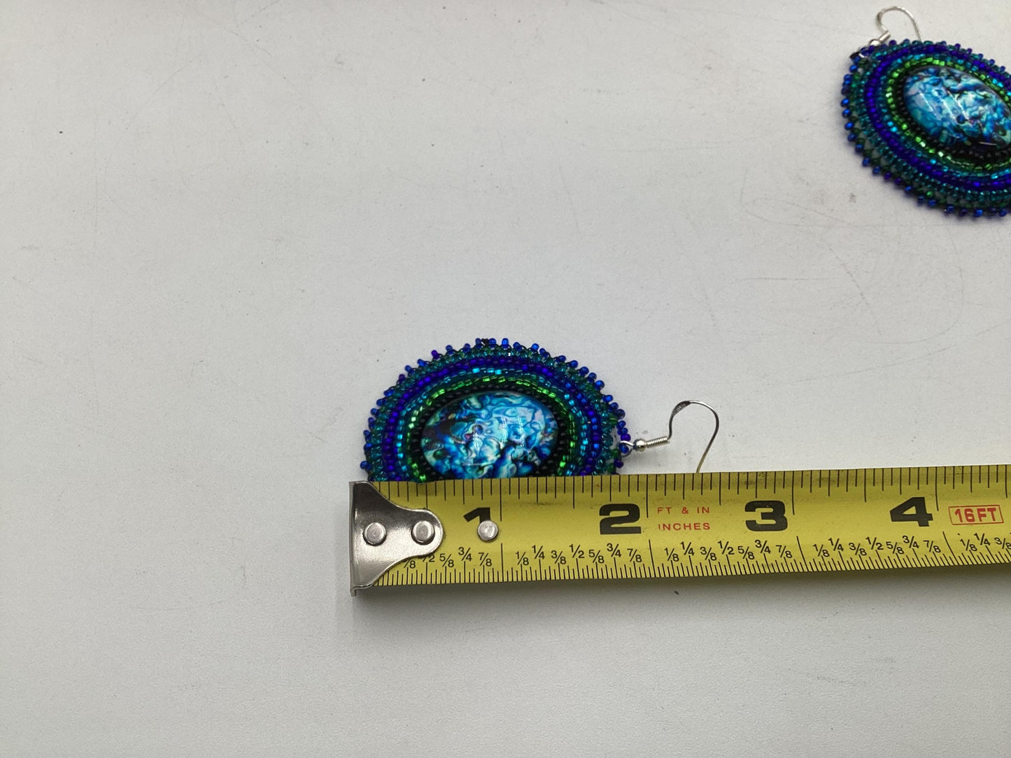 Hand Beaded Earrings: Anishinaabe/Ojibwe Beadwork, Hypoallergenic Hooks