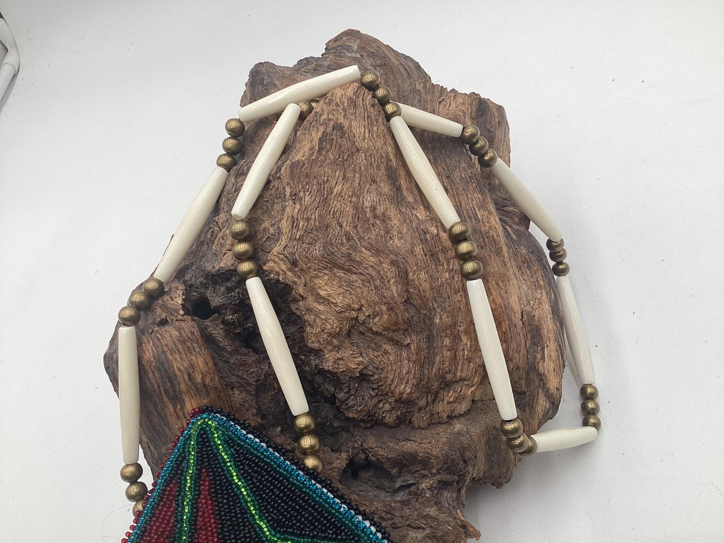 Medicine Star Hand Beaded Necklace: Anishinaabe Artisan Jewelry