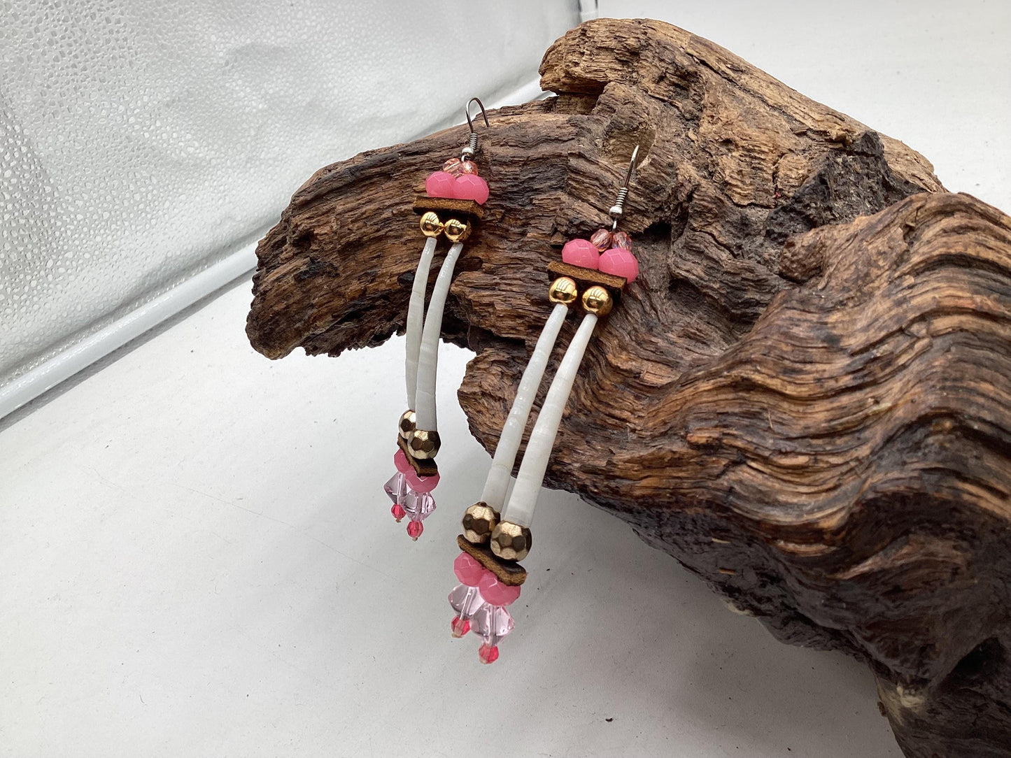 Hand Beaded Earrings: Anishinaabe/Ojibwe Beadwork