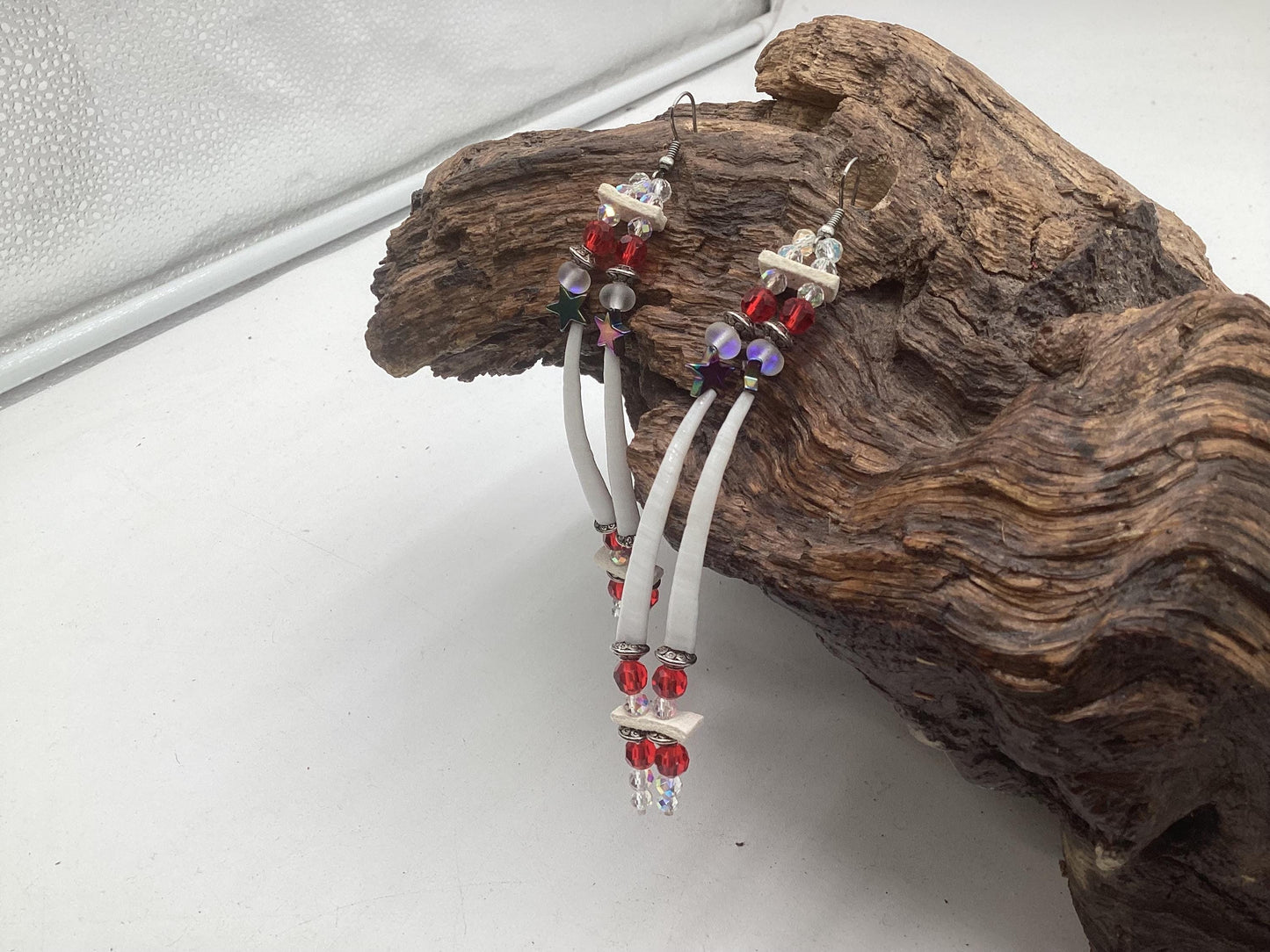 Hand Beaded Earrings: Anishinaabe/Ojibwe Beadwork