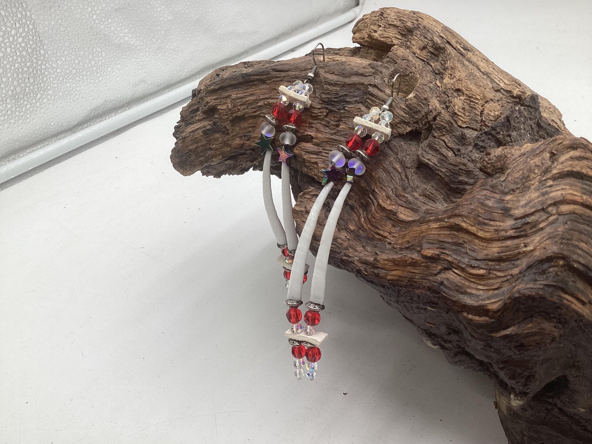 Hand Beaded Earrings: Anishinaabe/Ojibwe Beadwork