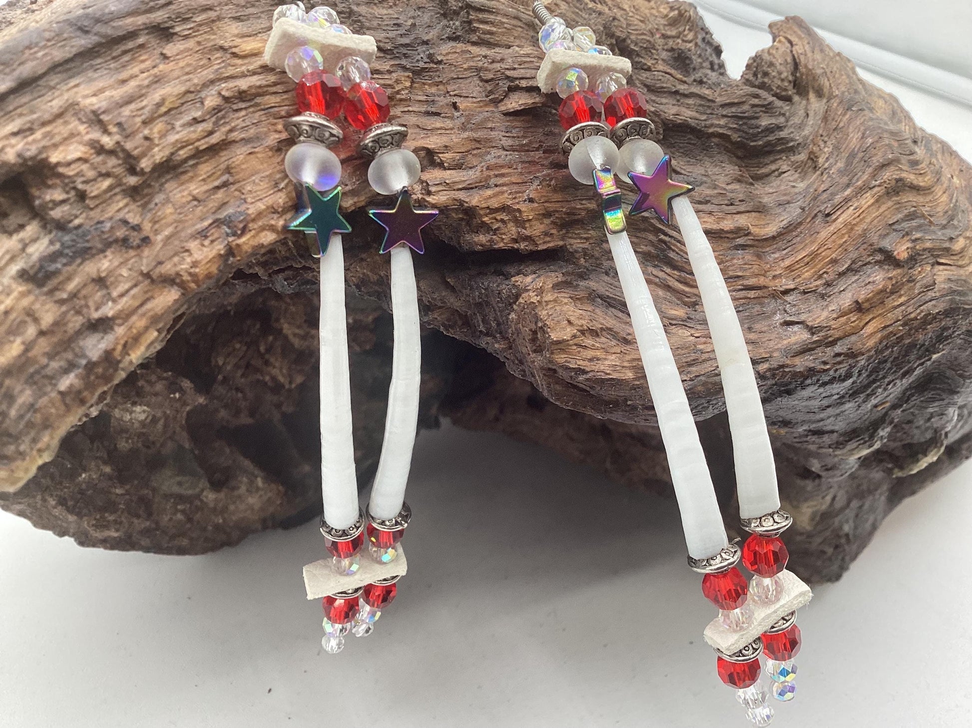Hand Beaded Earrings: Anishinaabe/Ojibwe Beadwork