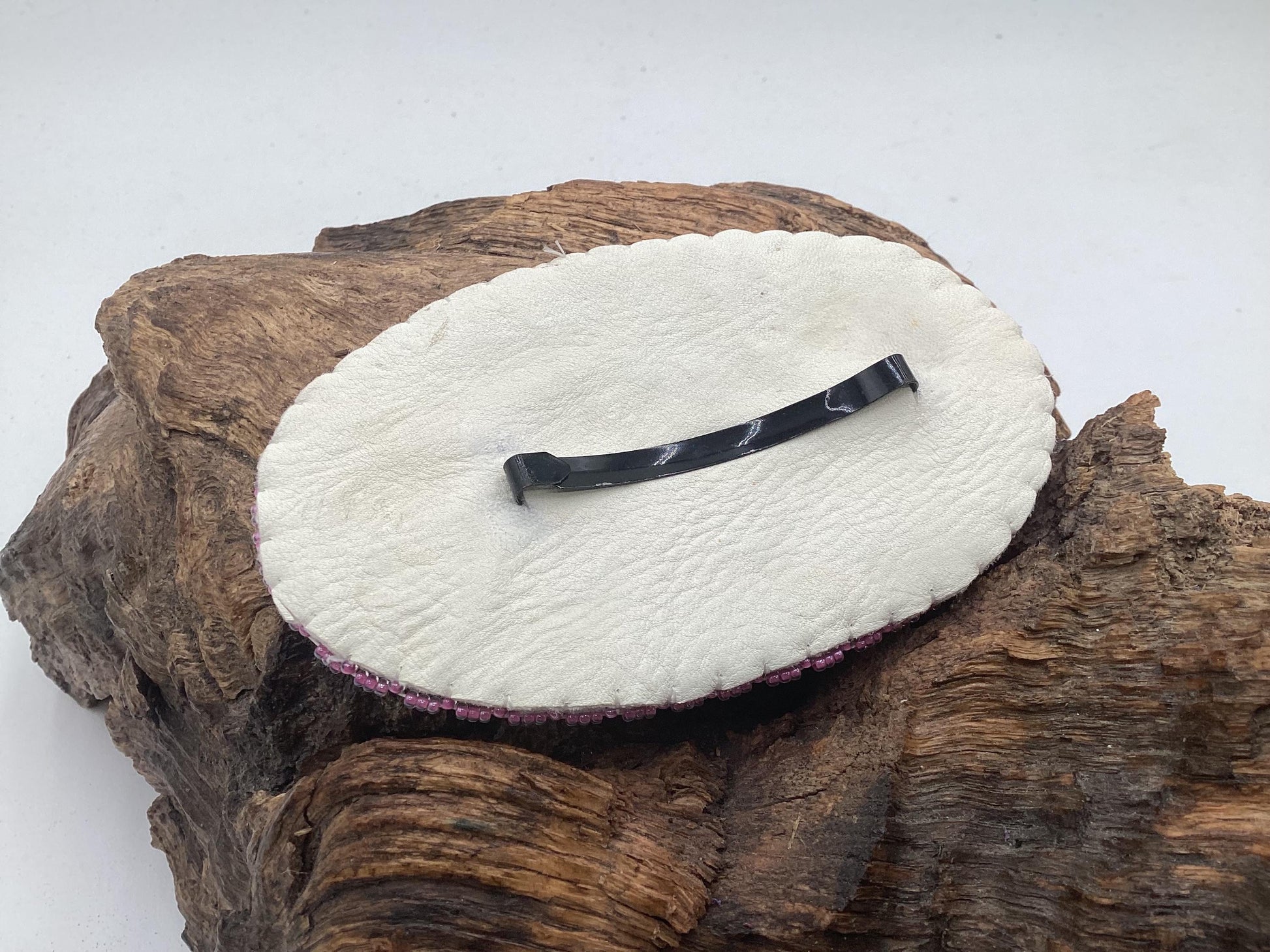 Beautiful Hand Beaded Hair Barrette - Ojibwe/Anishinaabe Beadwork - Free Shipping