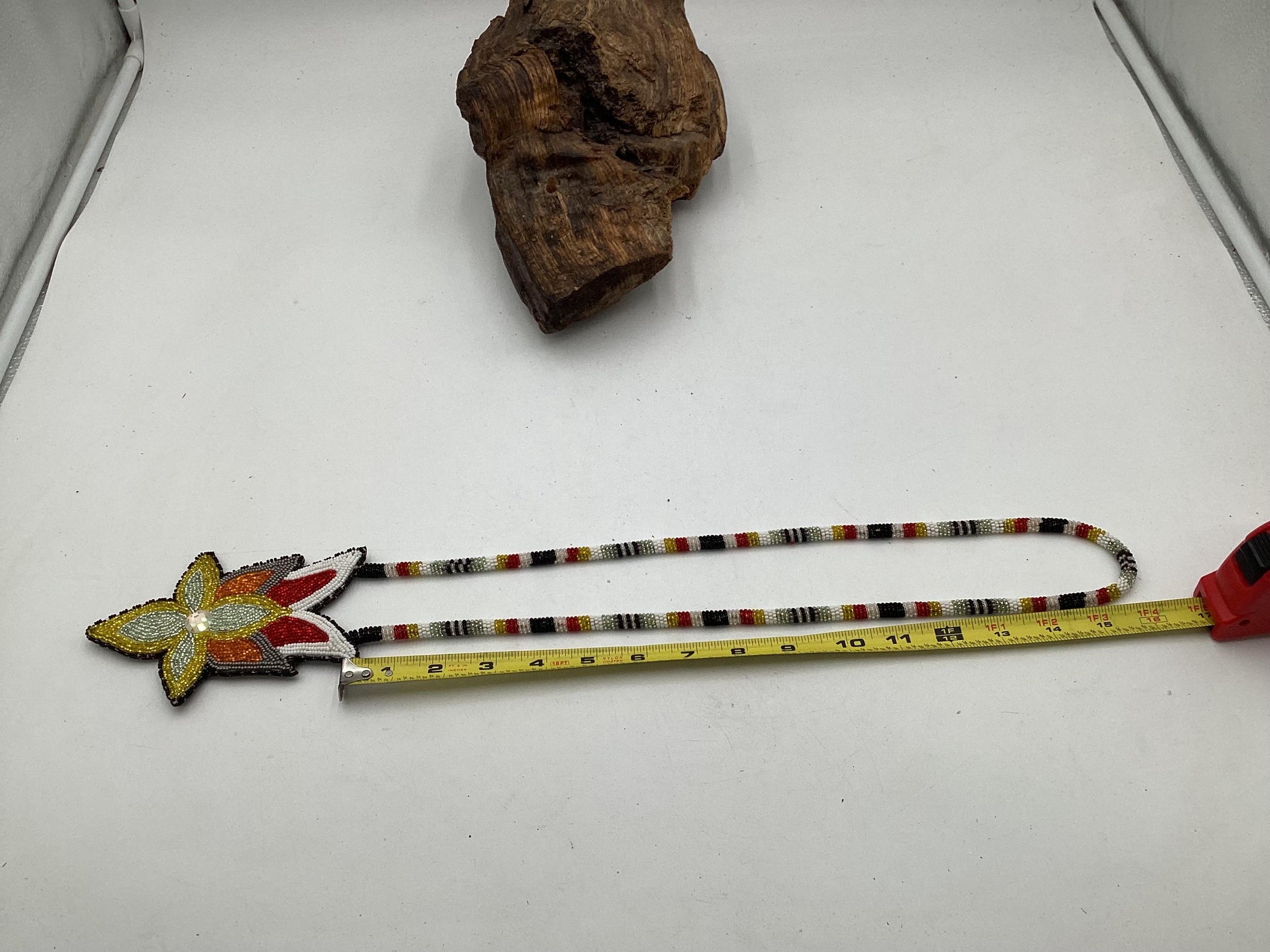 Beautiful Hand Beaded Floral Medallion - Authentic Anishinaabe/Ojibwe Beadwork - Free Shipping