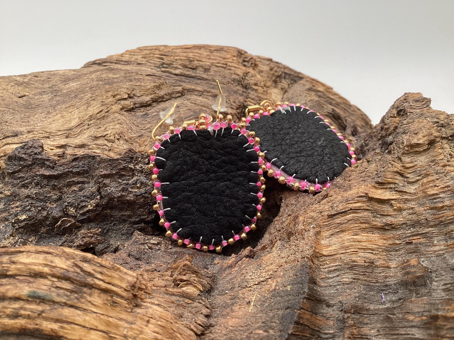 Small Hand Beaded Butterfly Earrings: Anishinaabe Ojibwe Beadwork