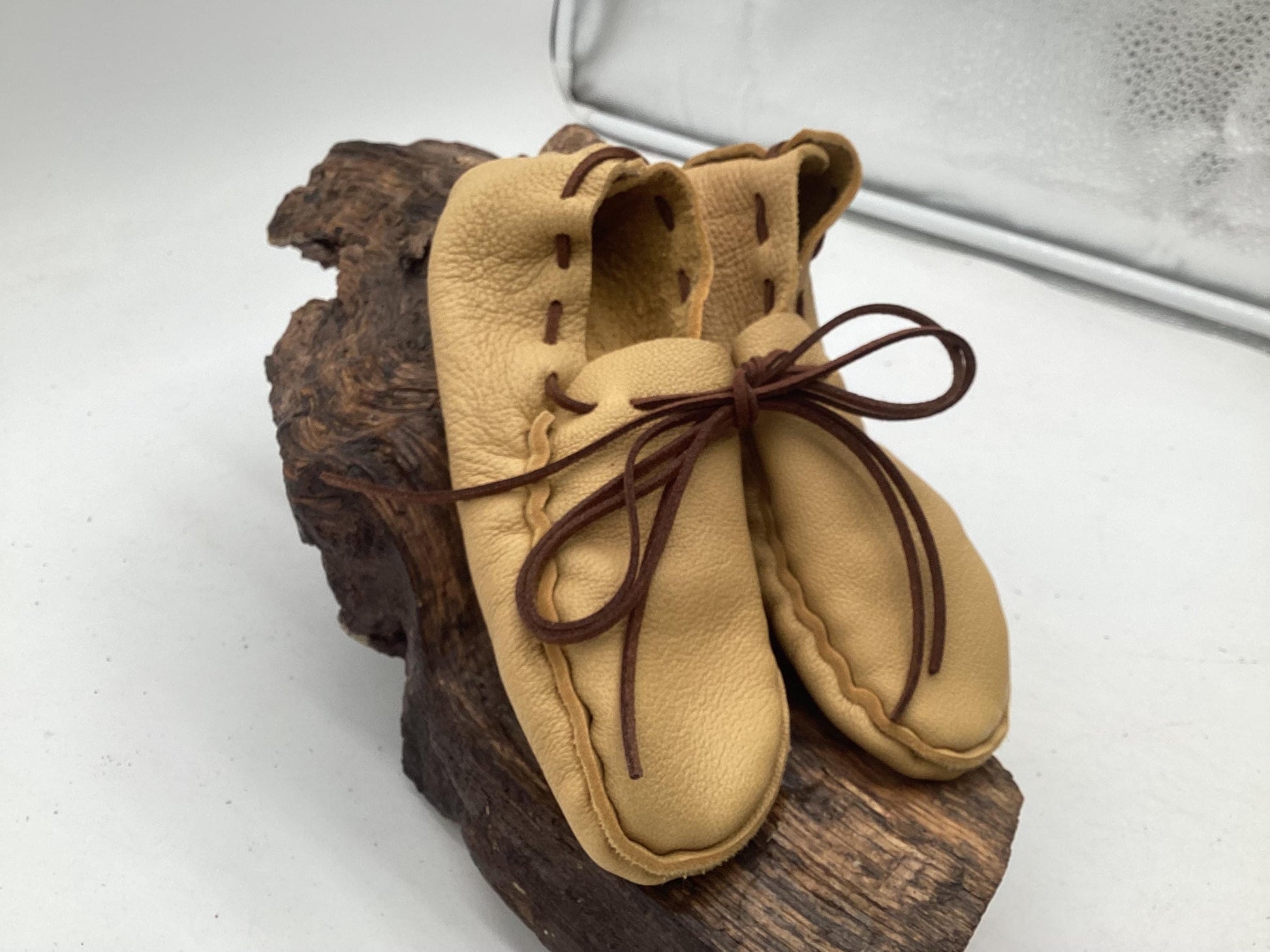 Child's Leather Moccasins – Anishinaabe/Ojibwe Artisan made