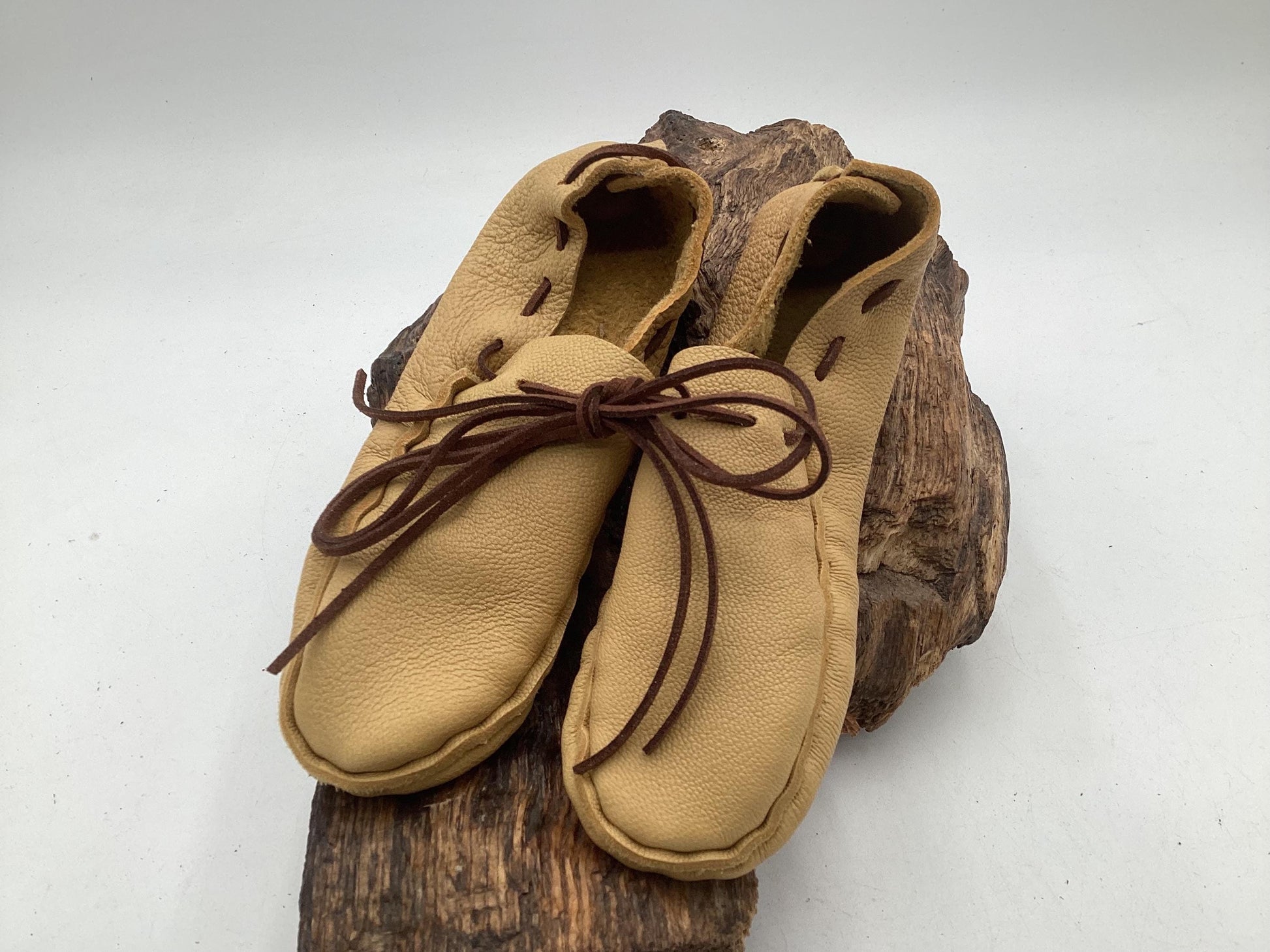 Child's Leather Moccasins – Anishinaabe/Ojibwe Artisan made