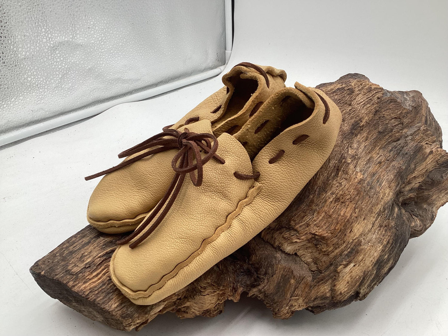 Child's Leather Moccasins – Anishinaabe/Ojibwe Artisan made