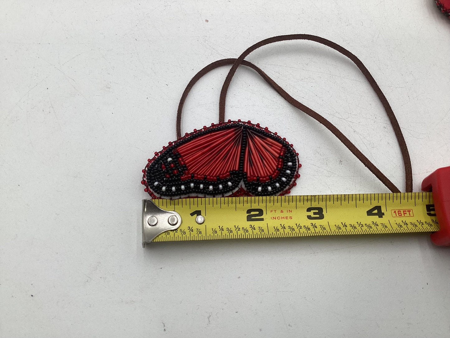 Memengwaa Toddler Hairties - Anishinaabe/Ojibwe Hand Beaded/Quilled - Free Shipping